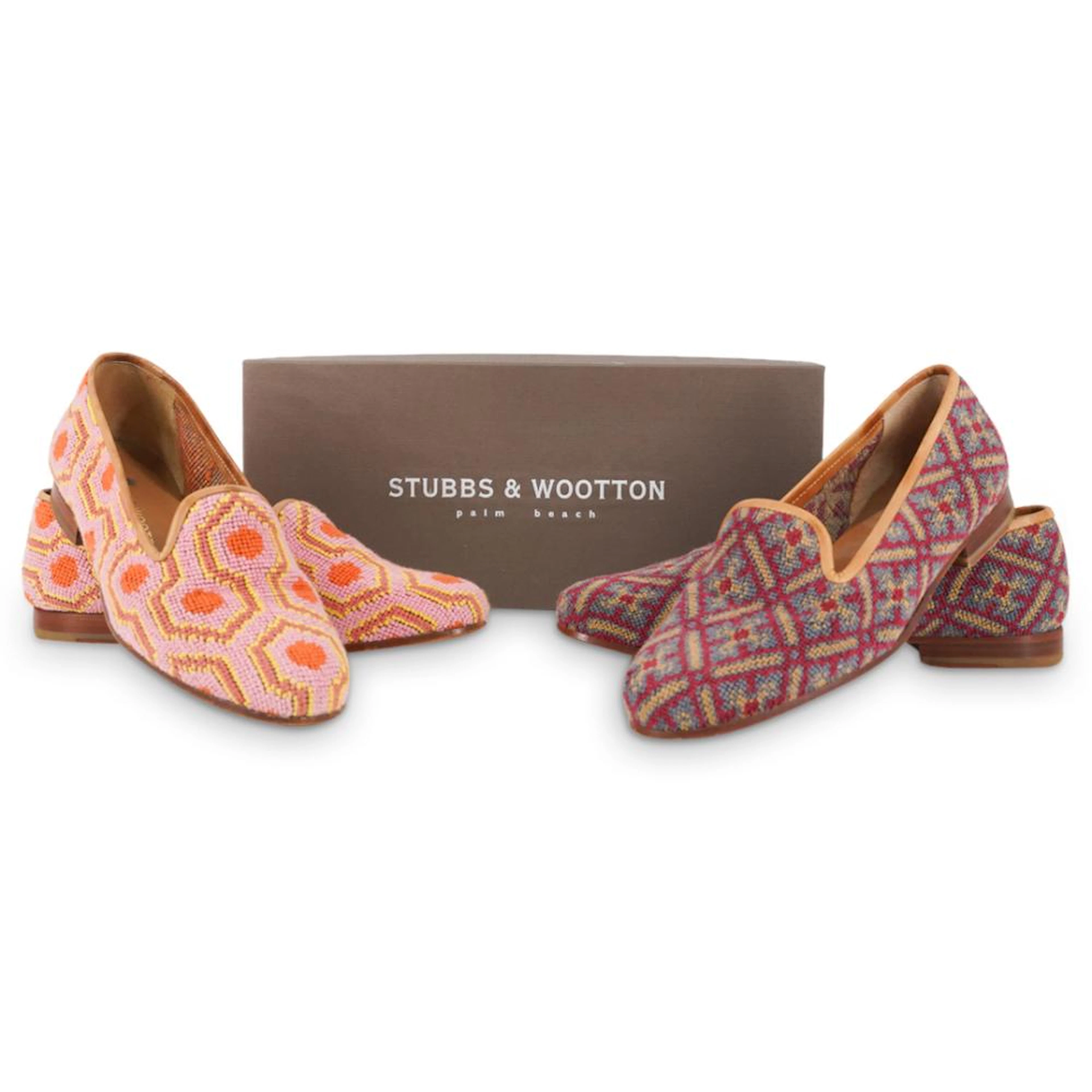(2 Pairs) Vintage Stubbs & Wootton Palm Beach Shoes