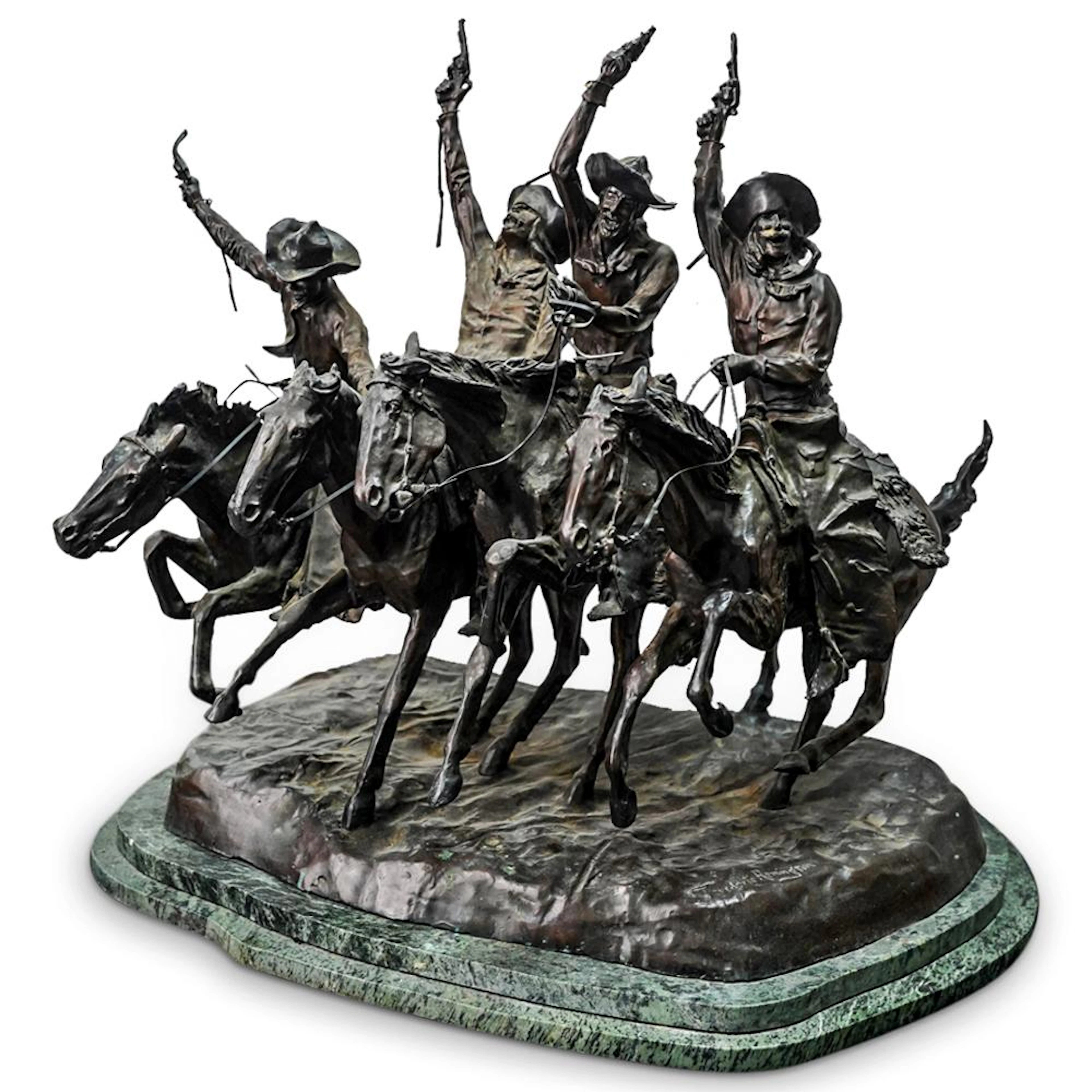 After Frederic Remington (1861-1909) "Comin' Through the Rye" Large Bronze