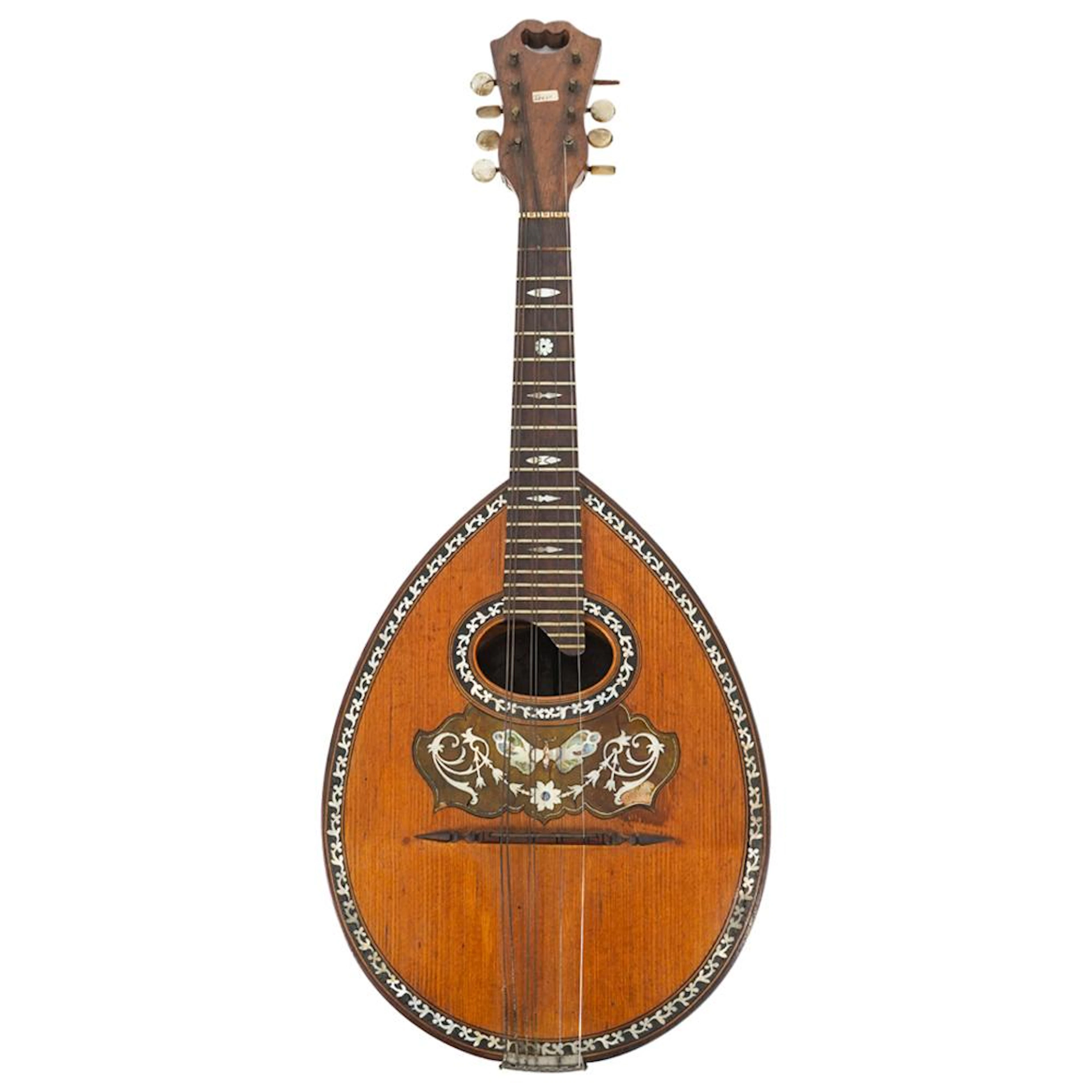 Antique Italian Neapolitan Mandolin With Case