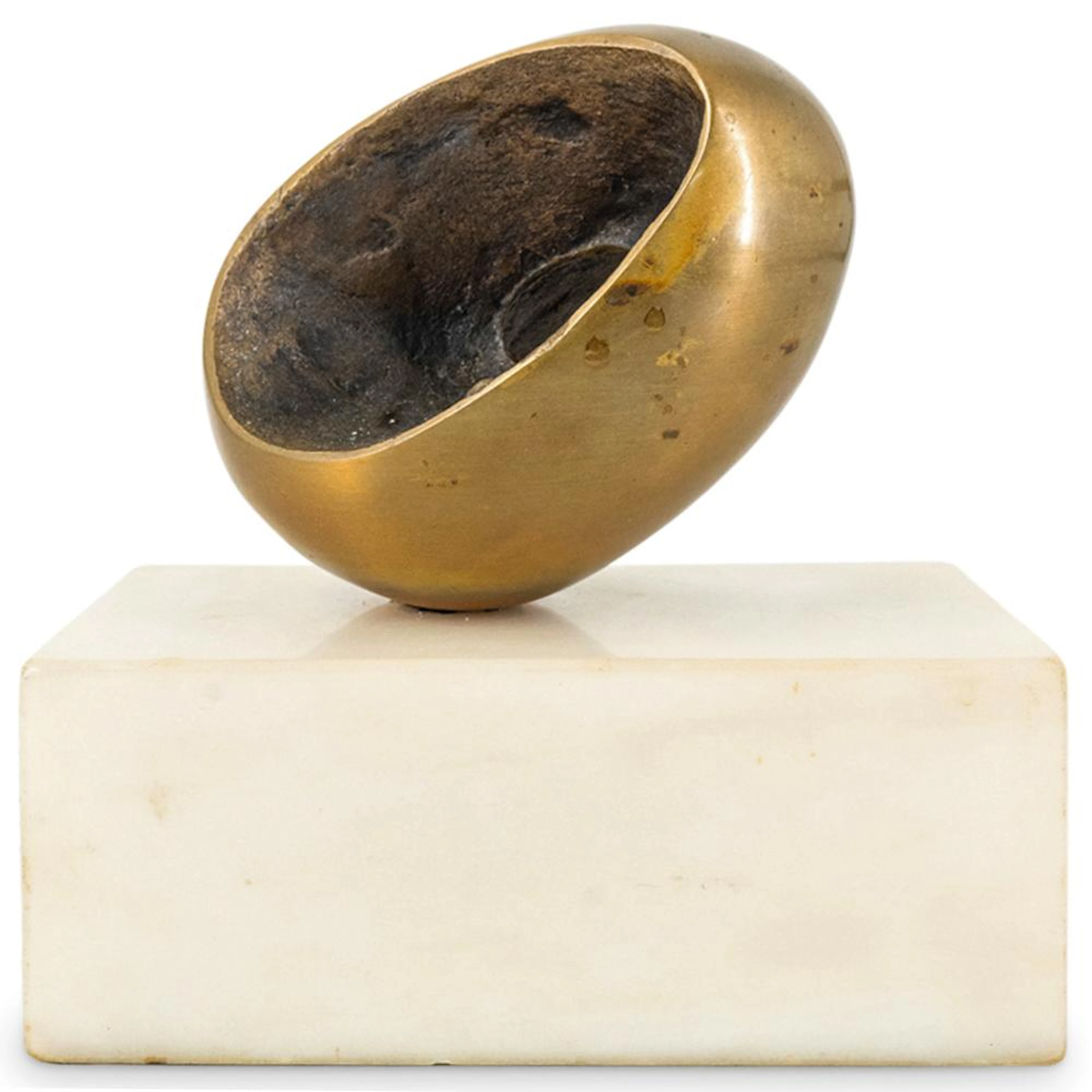 After Barbara Hepworth Modernist Bronze Sculpture