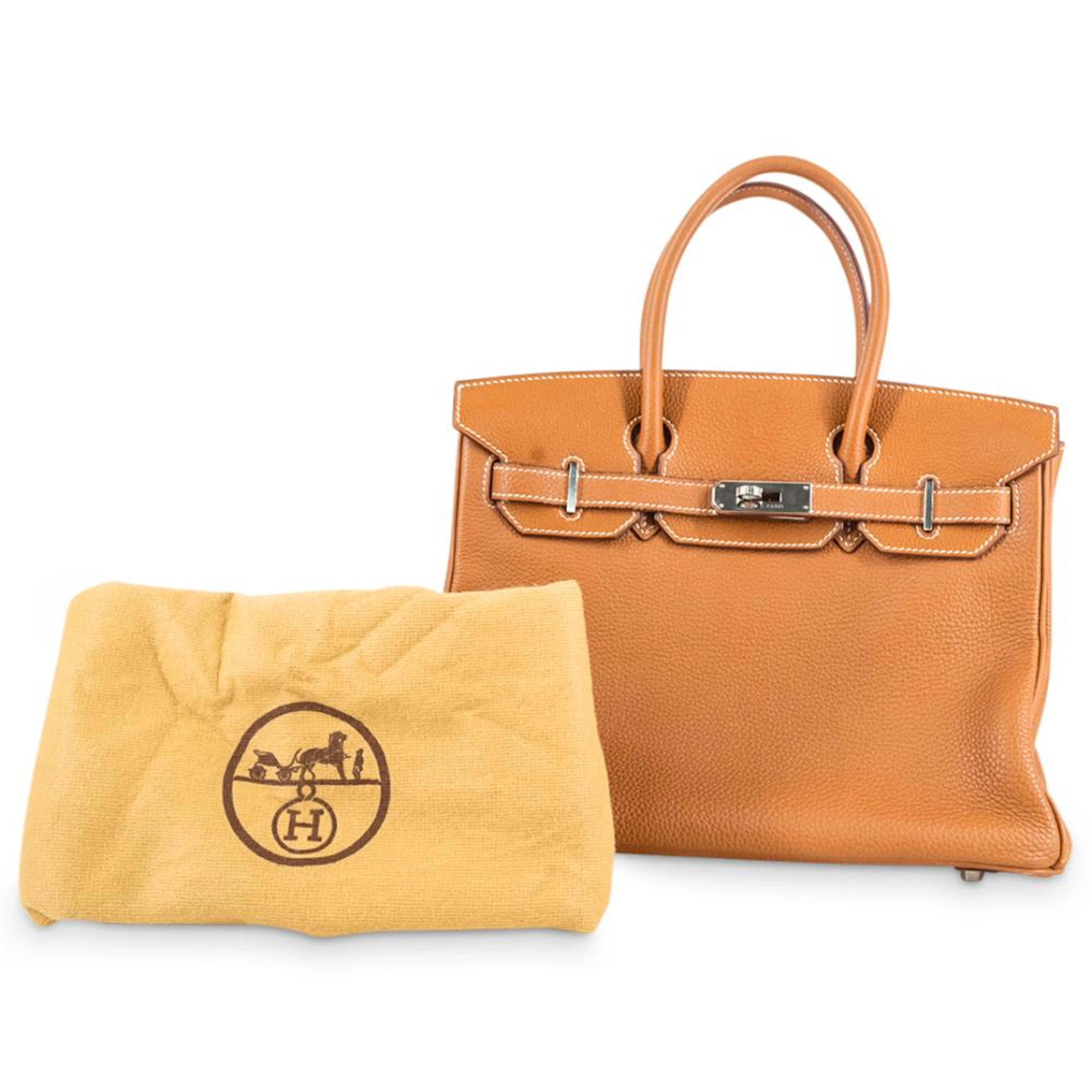 Hermes Brown Birkin Handbag