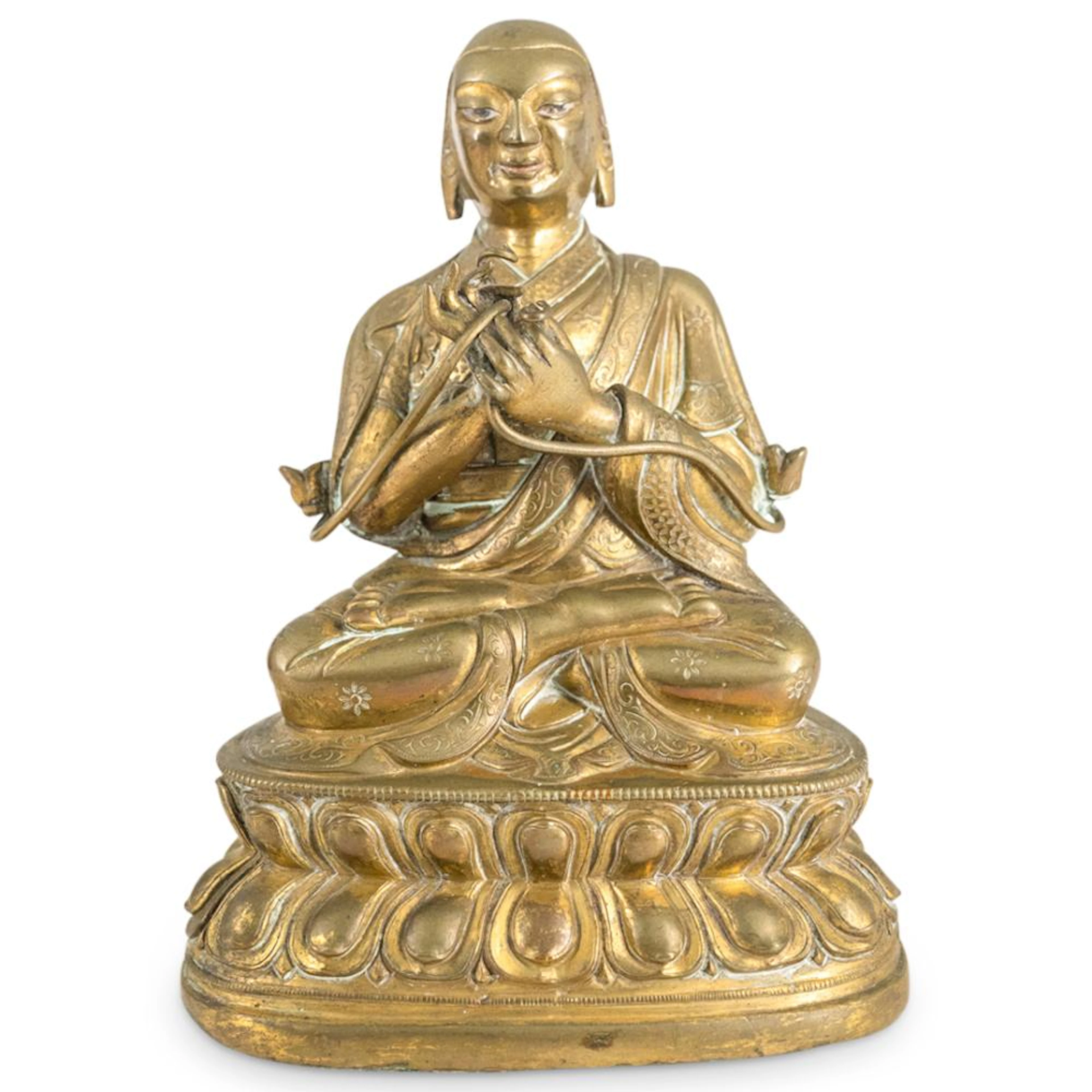 17th to 18th C. Tibetan Je Tsongkhapa Bronze