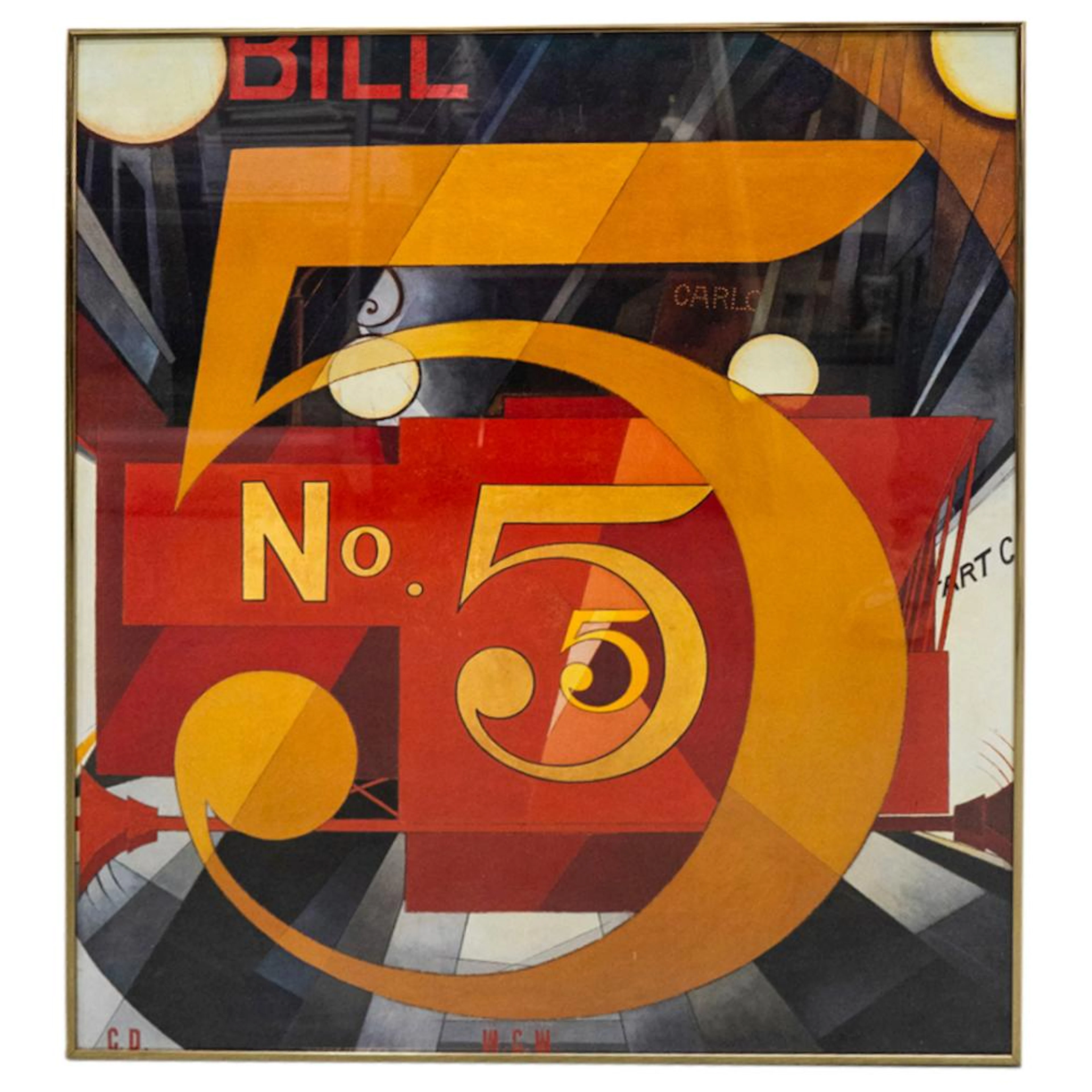 Charles Demuth "I Saw the Figure 5 in Gold" Poster