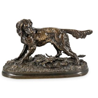 Jules Moigniez (1835-1894) Bronze Dog