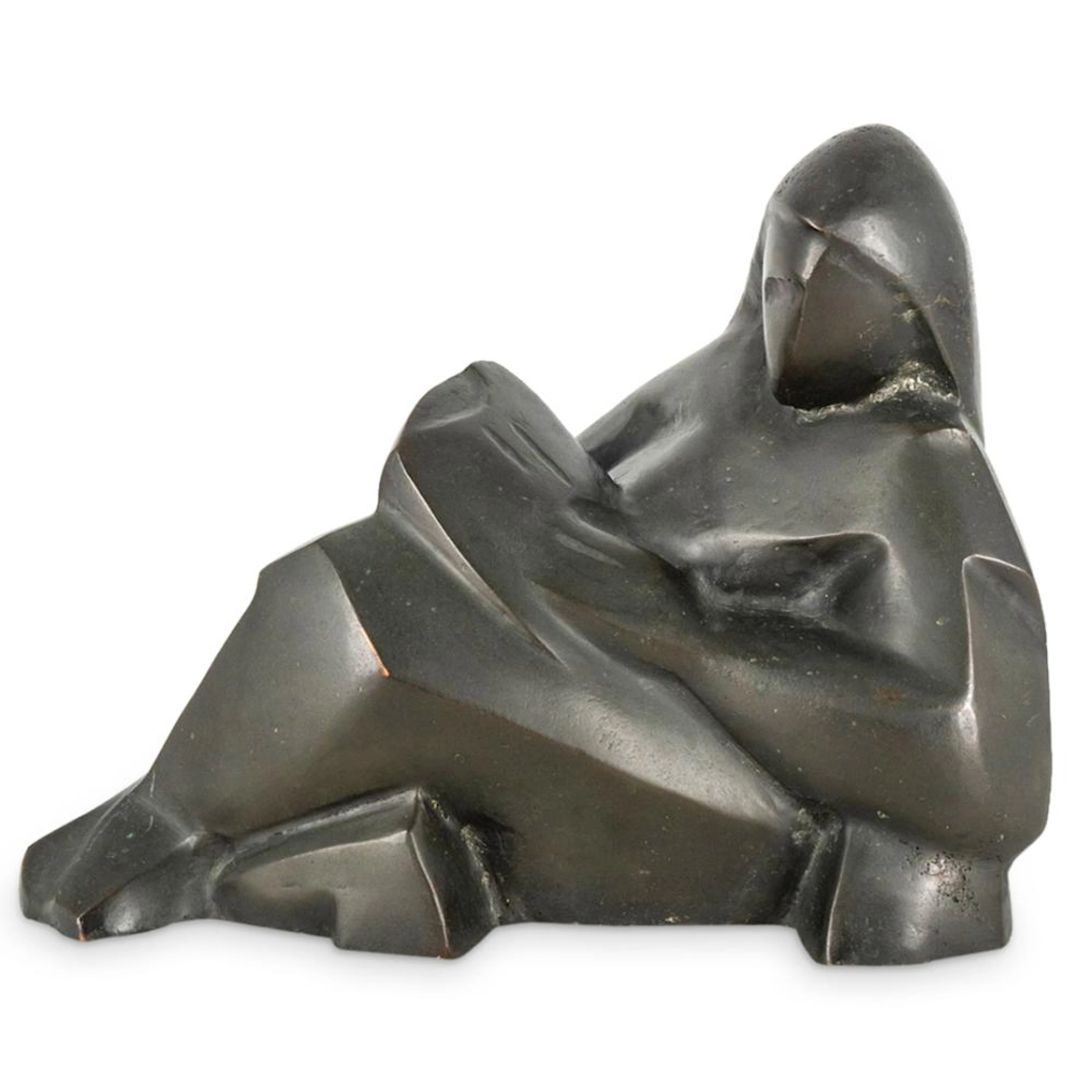 In Style Of Jacques Lipchitz Reclining Woman Bronze