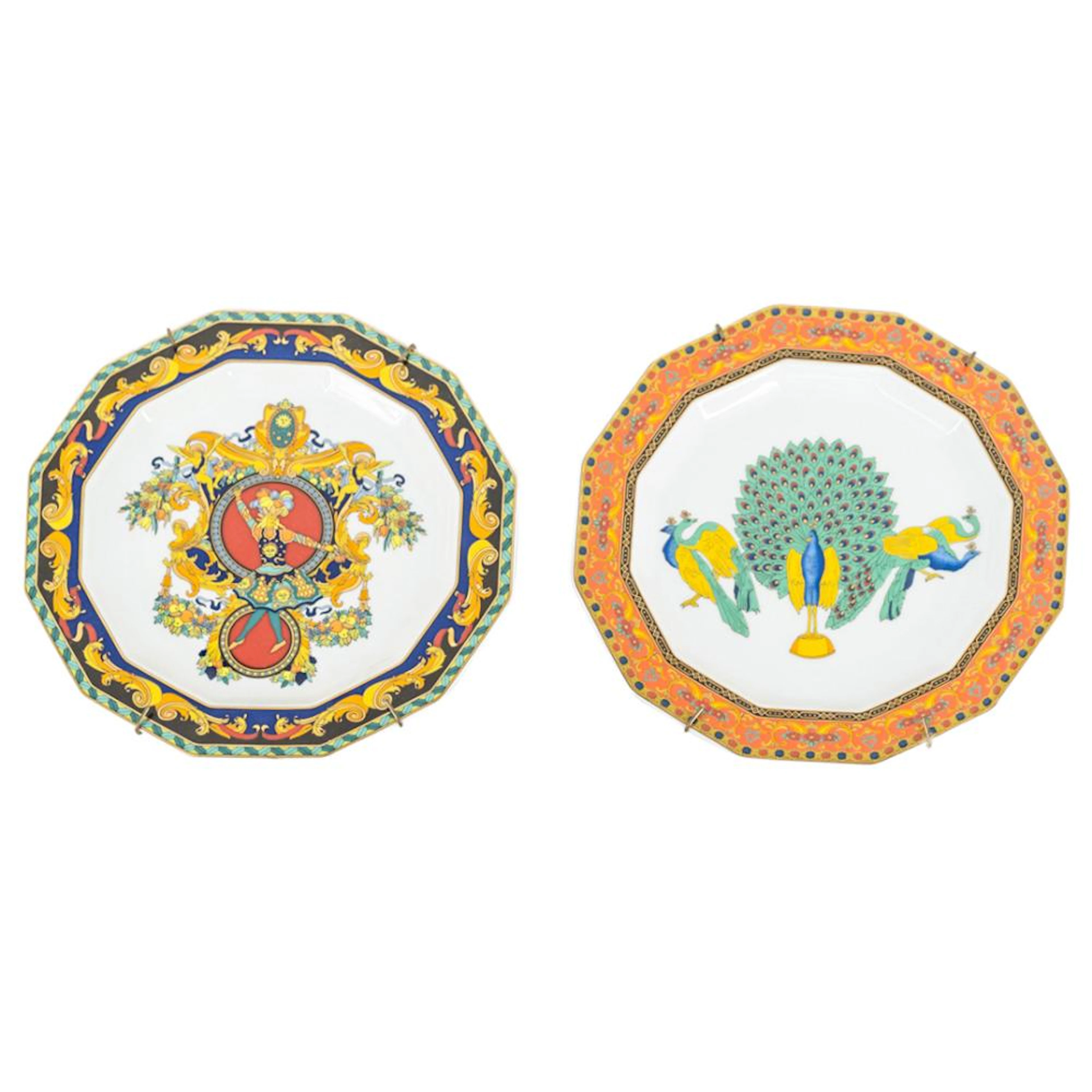 (2 Pc) Rosenthal Versace Bread & Butter Plates