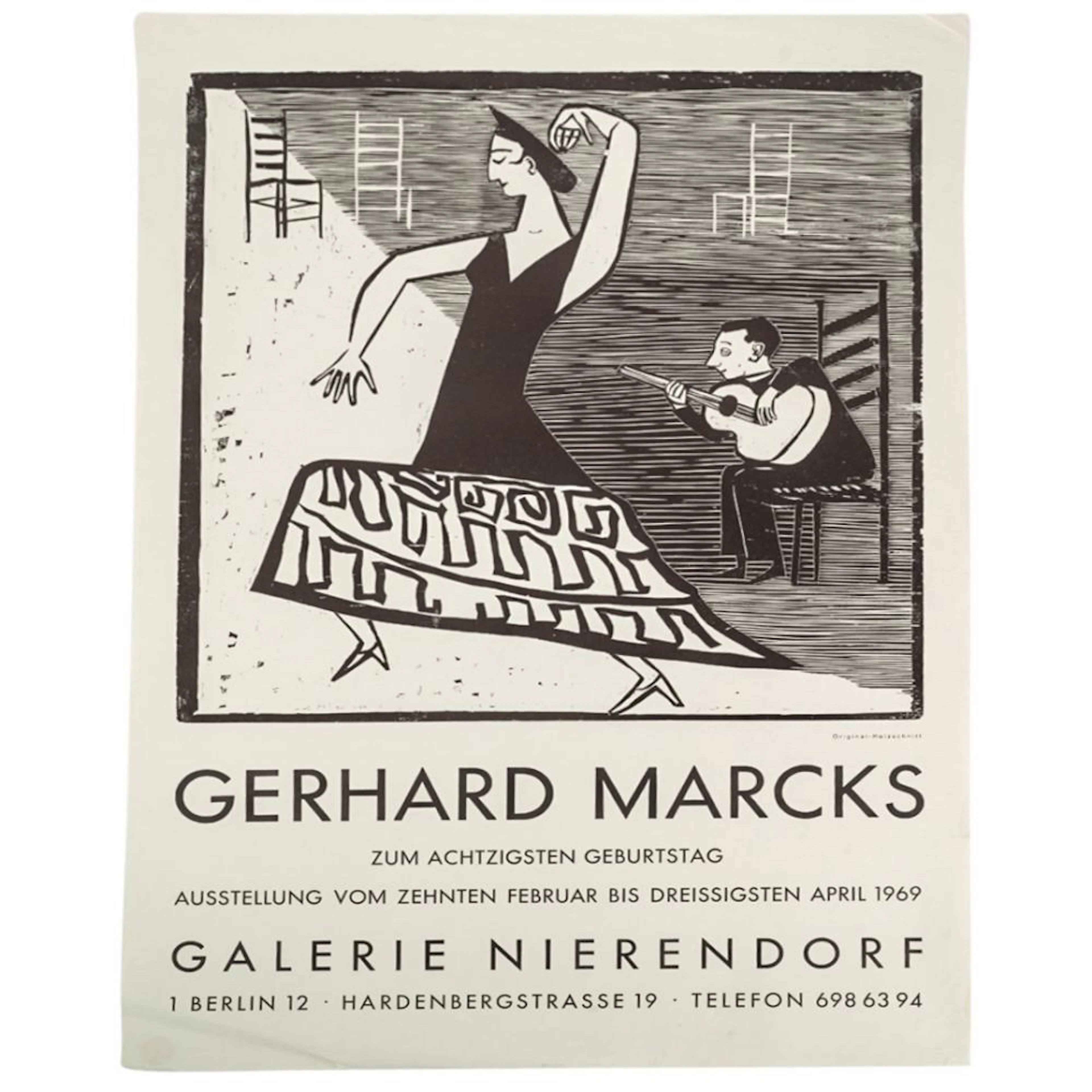 Galerie Nierendorf Gerhard Marcks Exhibition Poster
