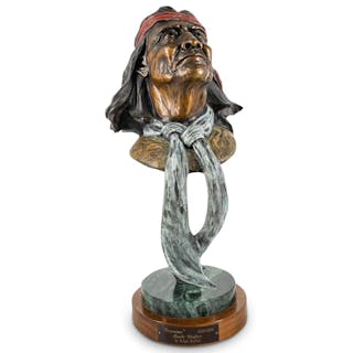 Ralph Roybal (American, 1955) "Geronimo" Bronze Sculpture