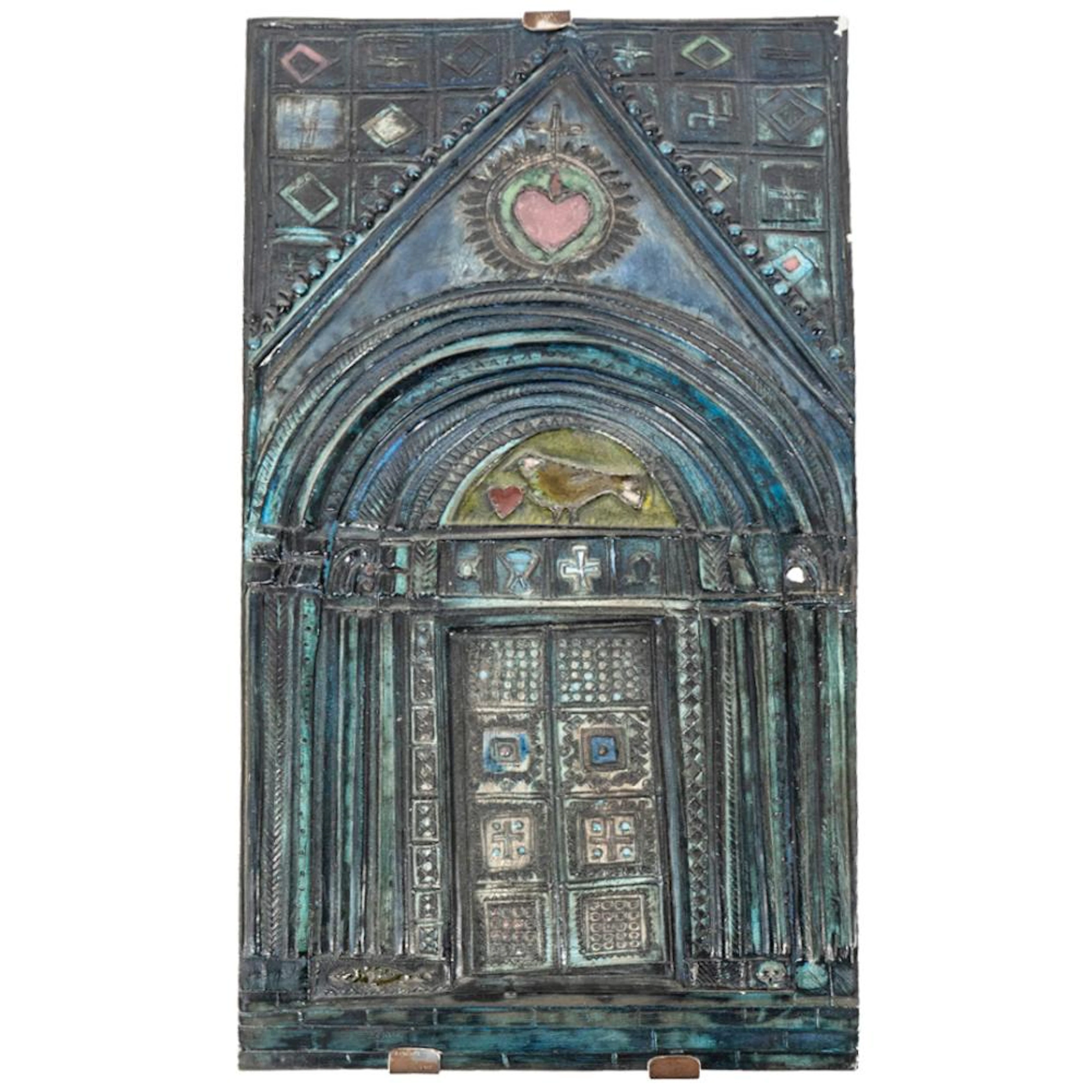 Rut Bryk (Finland, 1916-1999) Ceramic Architectural Cathedral Wall Relief