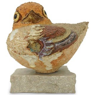 Tyra Lundgren (Swedish, 1897-1979) Stoneware Bird Sculpture