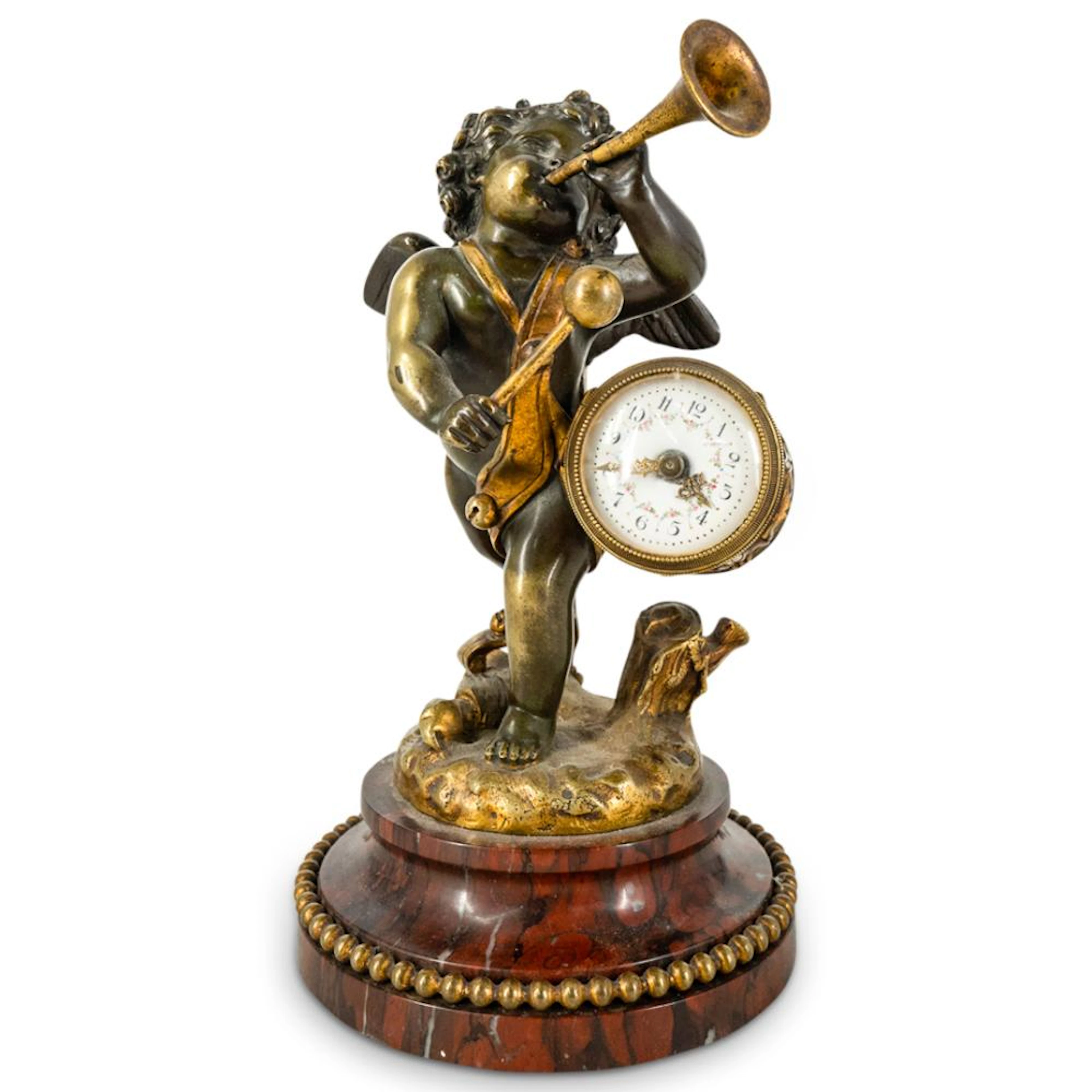 Etienne Maurice Falconet (French 1716-1791) French Bronze Figural Table Clock