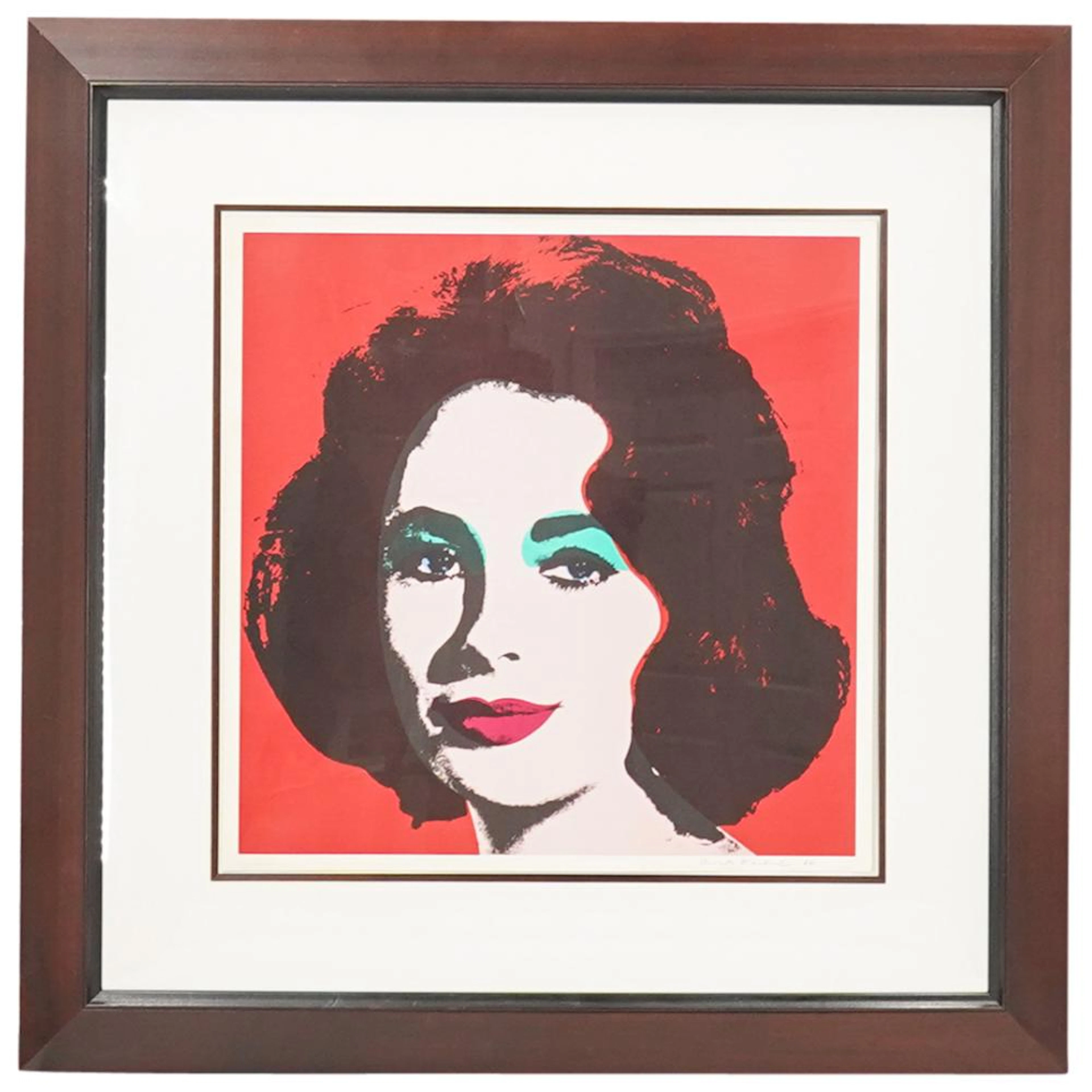 Andy Warhol (1928-1987) "Liz" Offset Lithograph In Colors