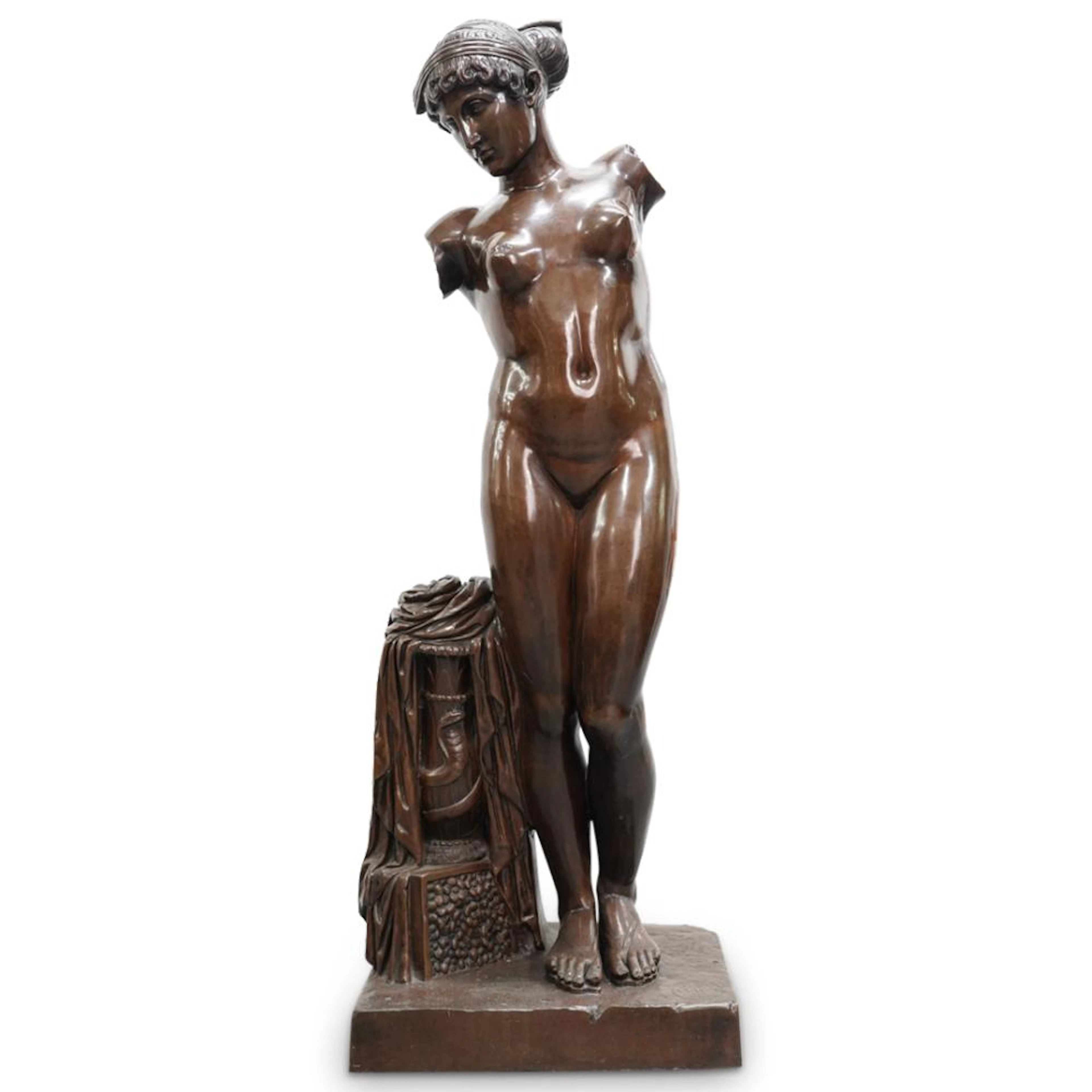 Antique Italian Venus Bronze Goddess