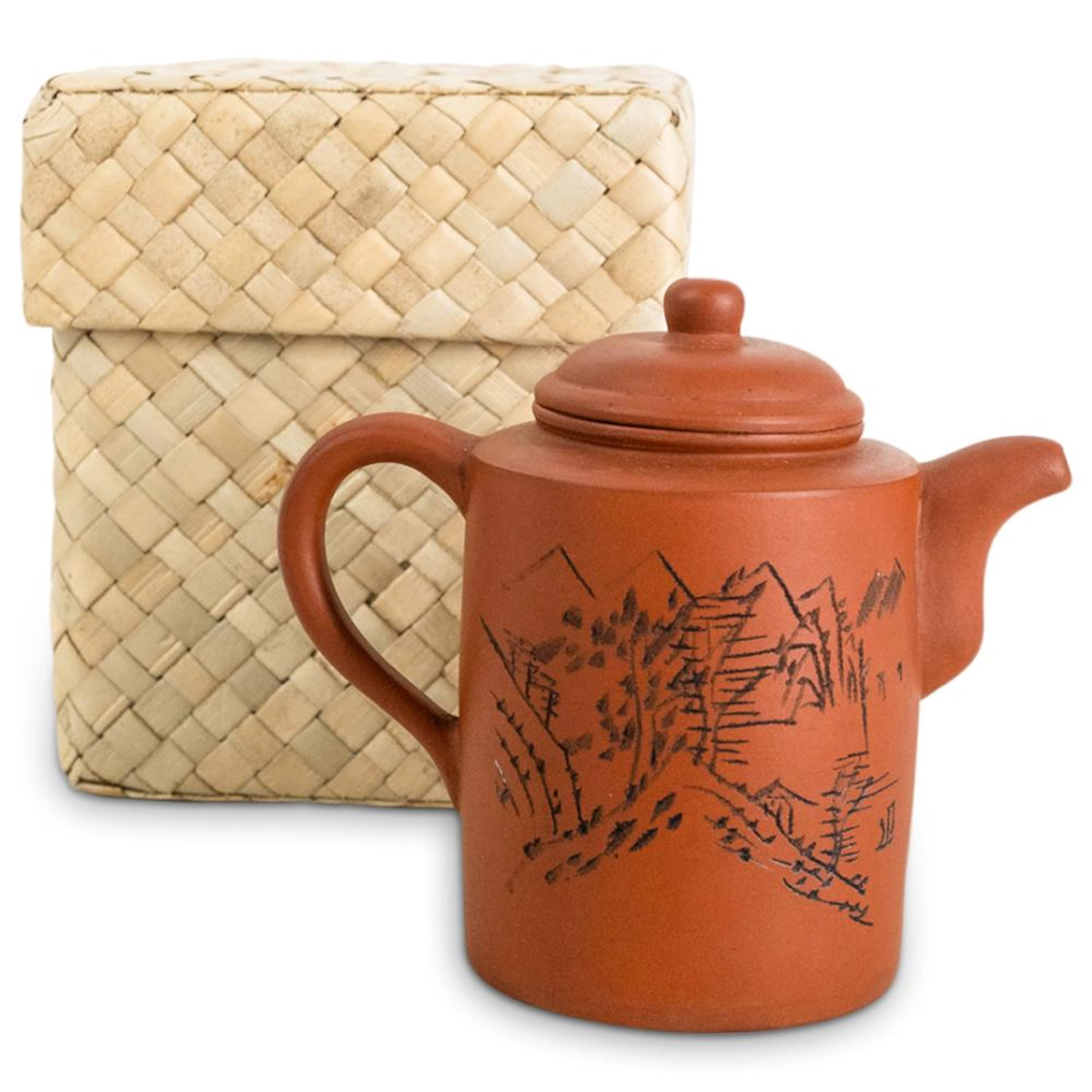 Antique Yixing Clay Zisha Teapot In Box