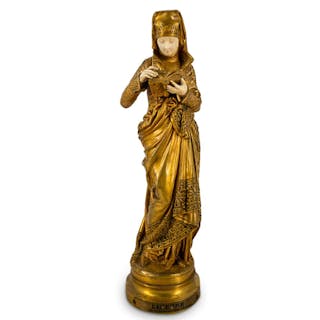 Albert Carrier-Belleuse (French, 1824-1887) La Liseuse Bronze