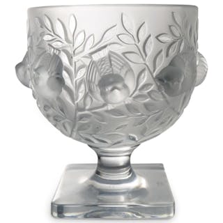 Lalique "Elizabeth" Crystal Flower Vase