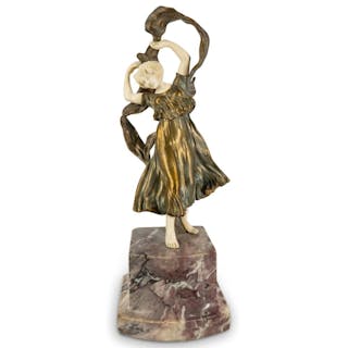 Louis Barthelemy (French. Early 20th) Bronze Dancer