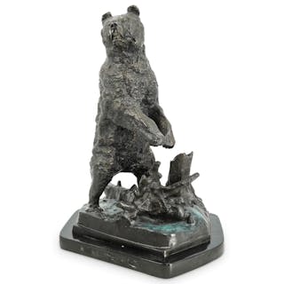 ikolai Lieberich(Russian 1828-1883) Siberian Bear Bronze