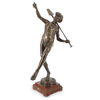 Hippolyte A.J. Moulin (French, 1832-1884) "Trouvaille a Pompei" Bronze