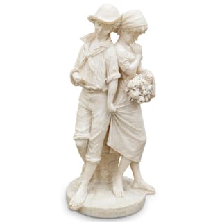 Cesare Lapini (Italian, 1848-1893) Marble Sculpture