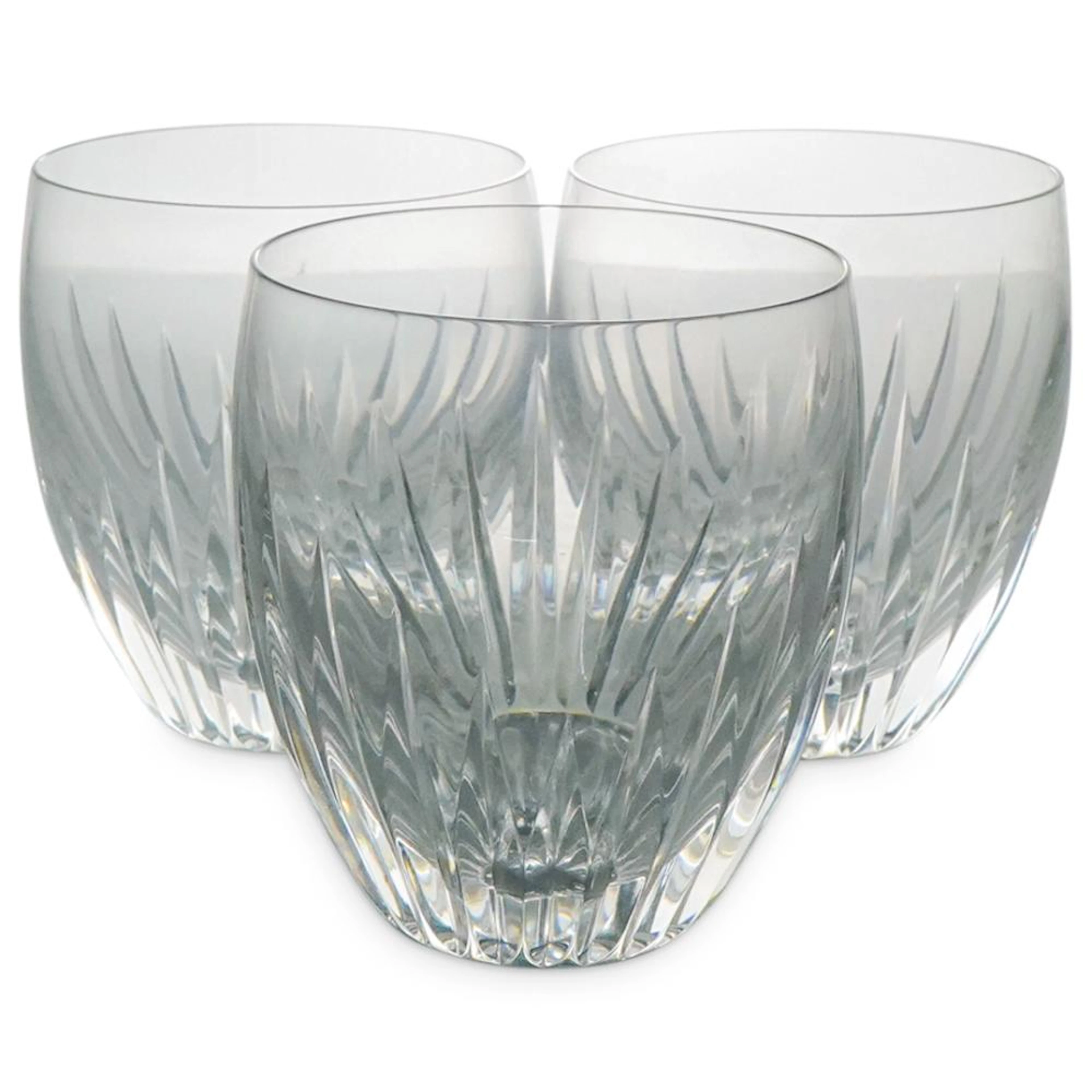 (3 Pc) Baccarat Crystal "Massena" Tumblers