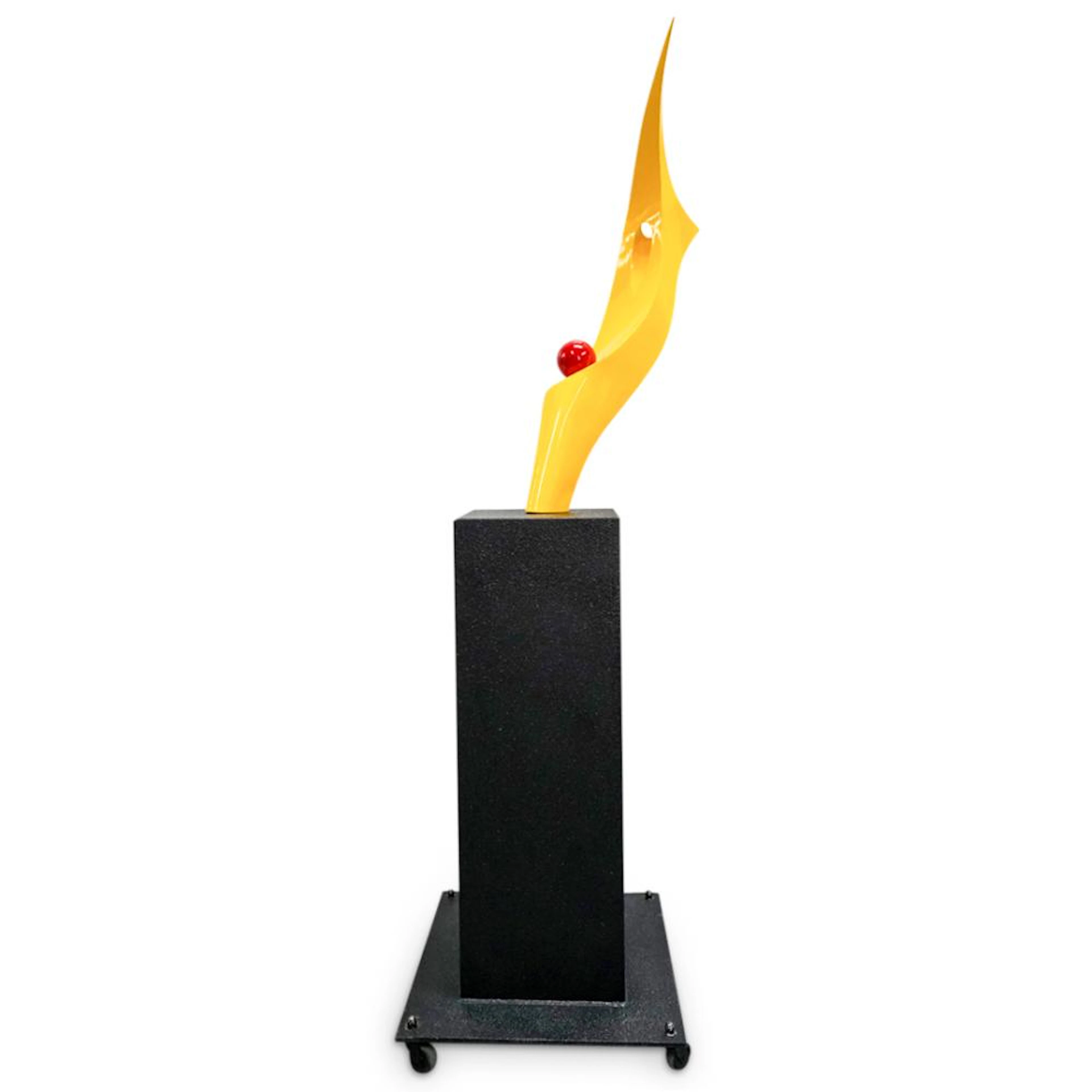SIgned "D.H." Abstract Metal Sculpture