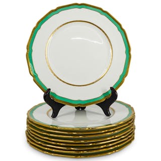 (9Pc) Royal Doulton Tiffany & Co. Porcelain Dinner Plates