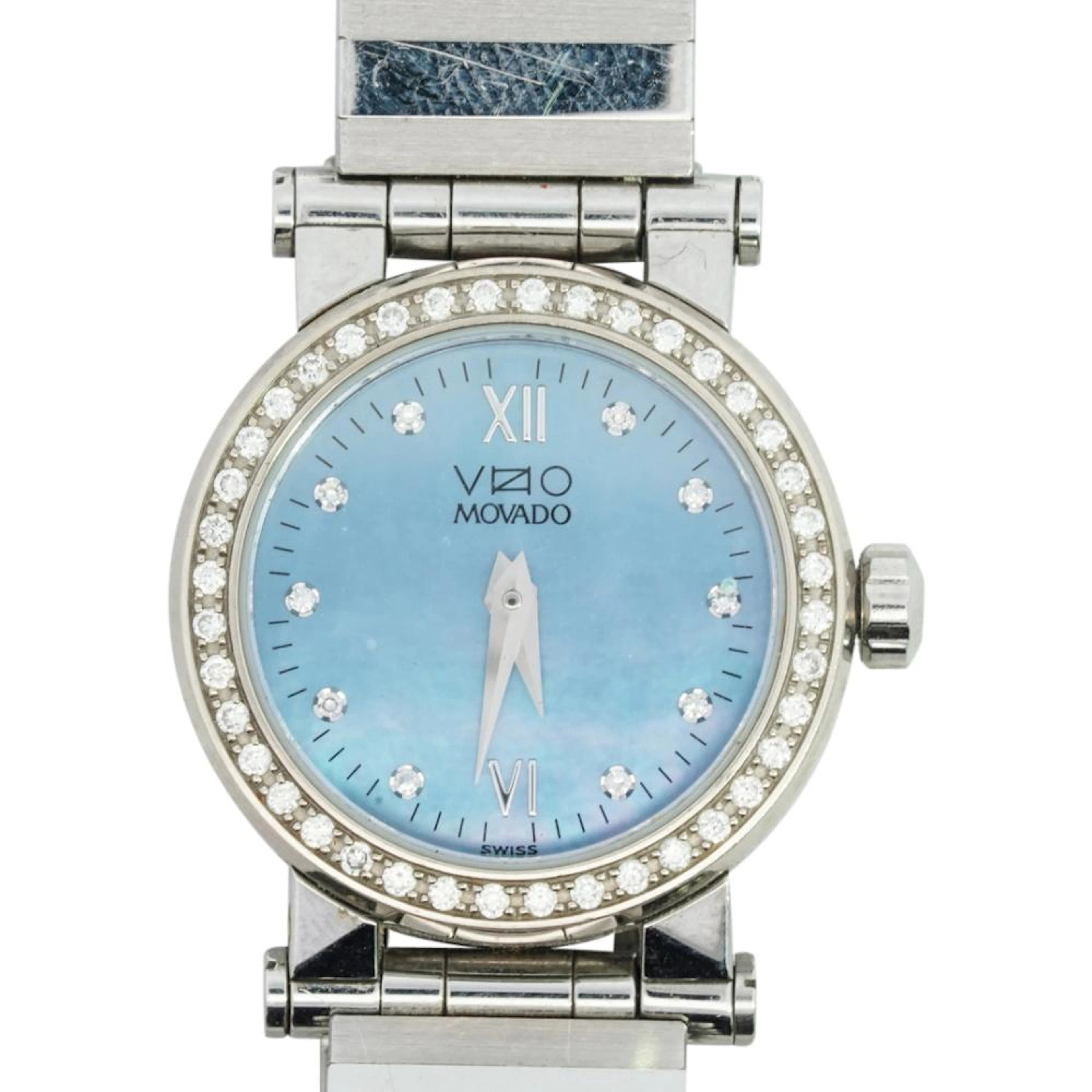 Movado Vizio MOP and Stainless Steel Watch