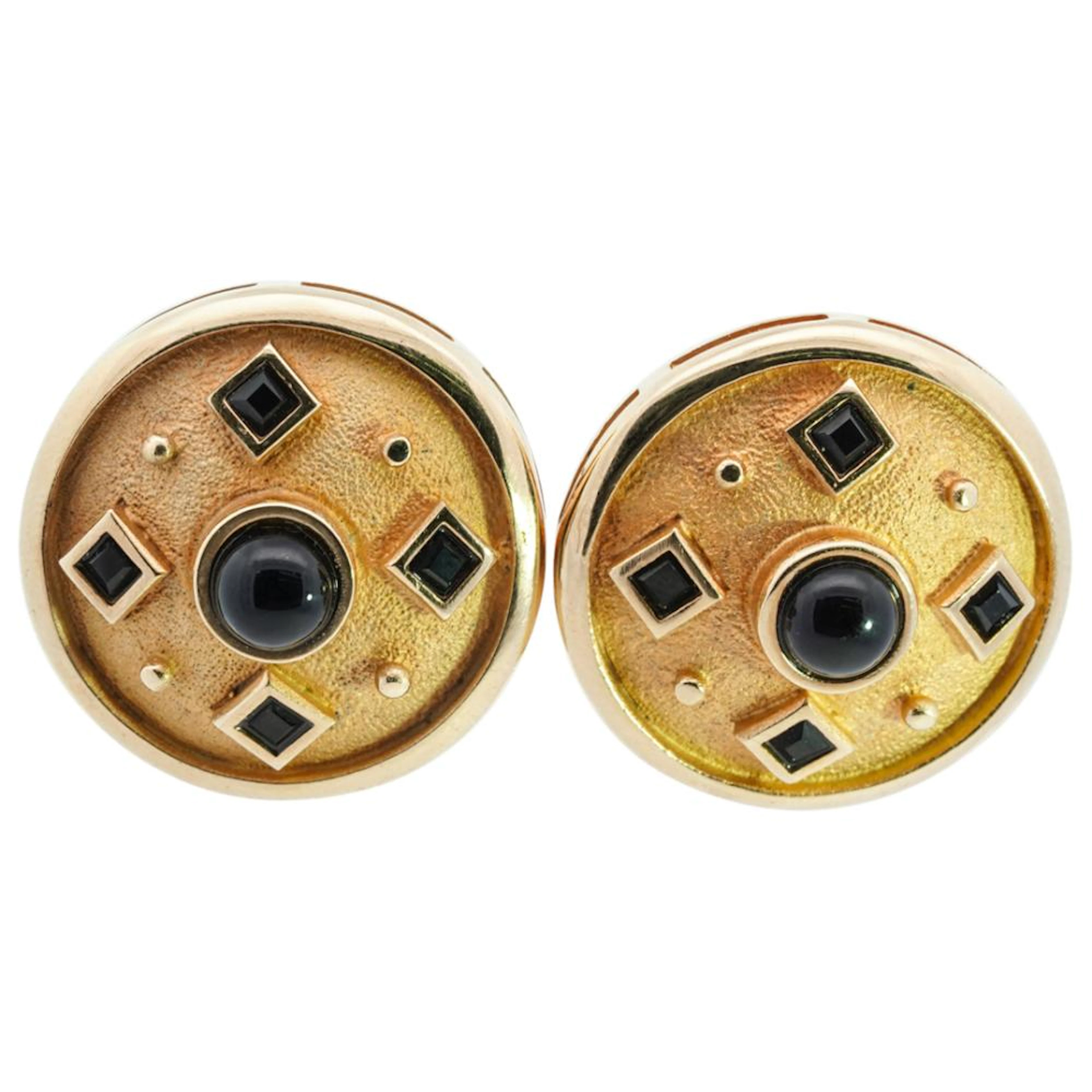 10K Yellow gold Clip on Earrings