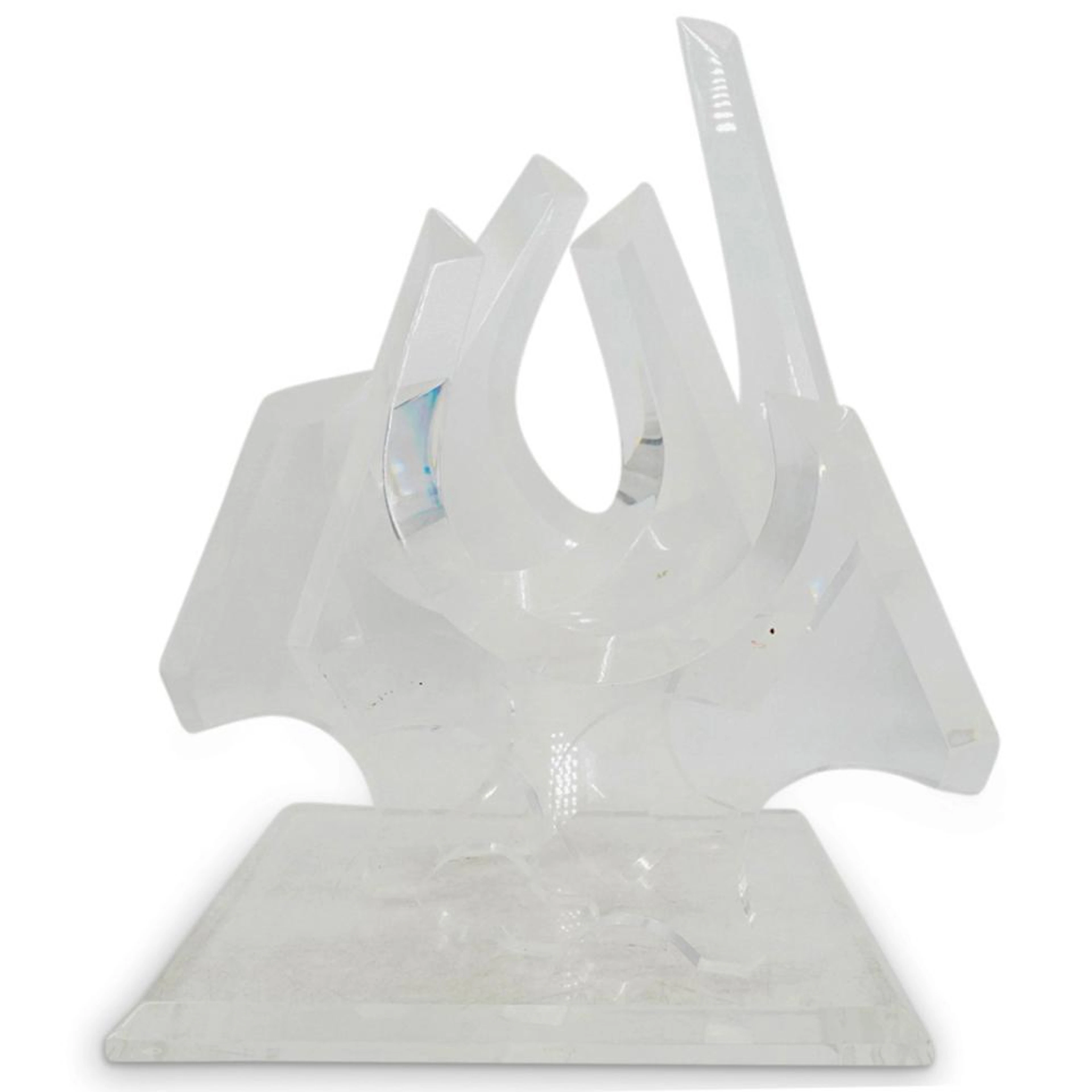 Mid Century Van Teal Abstract Lucite Sculpture