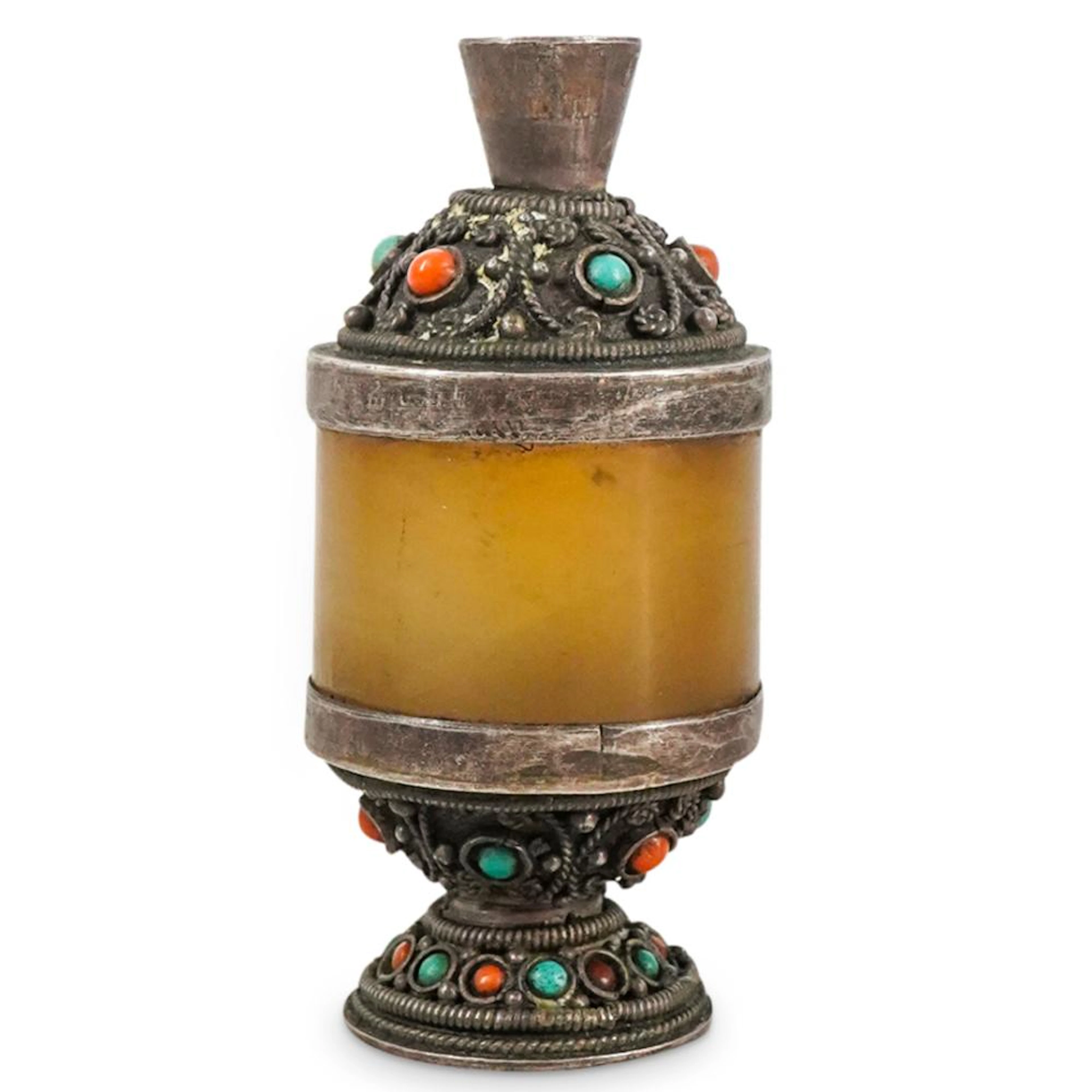 Antique Mongolian Jade Archer's Ring Snuff Bottle
