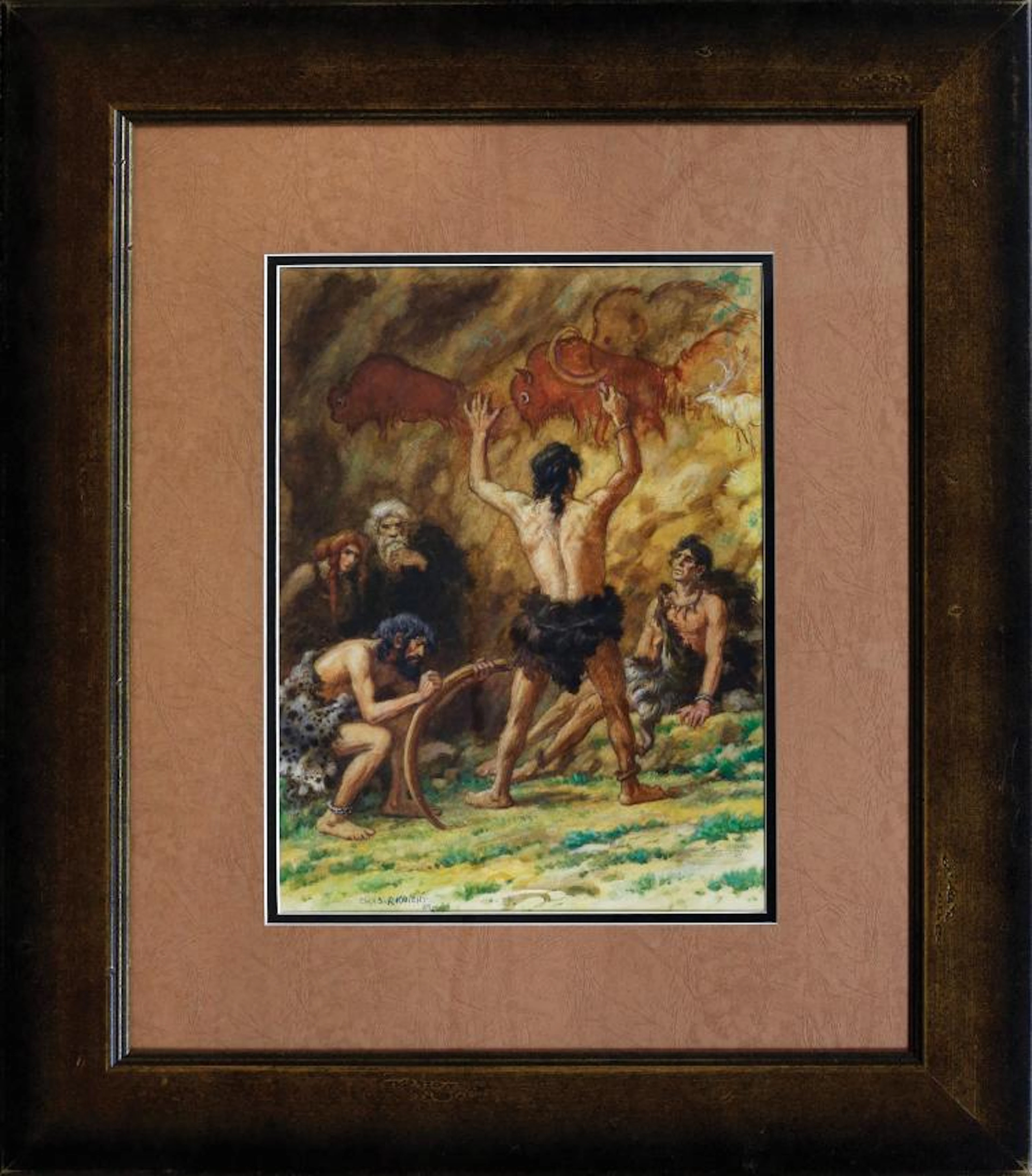 Charles R. Knight, Prehistoric Man Painting