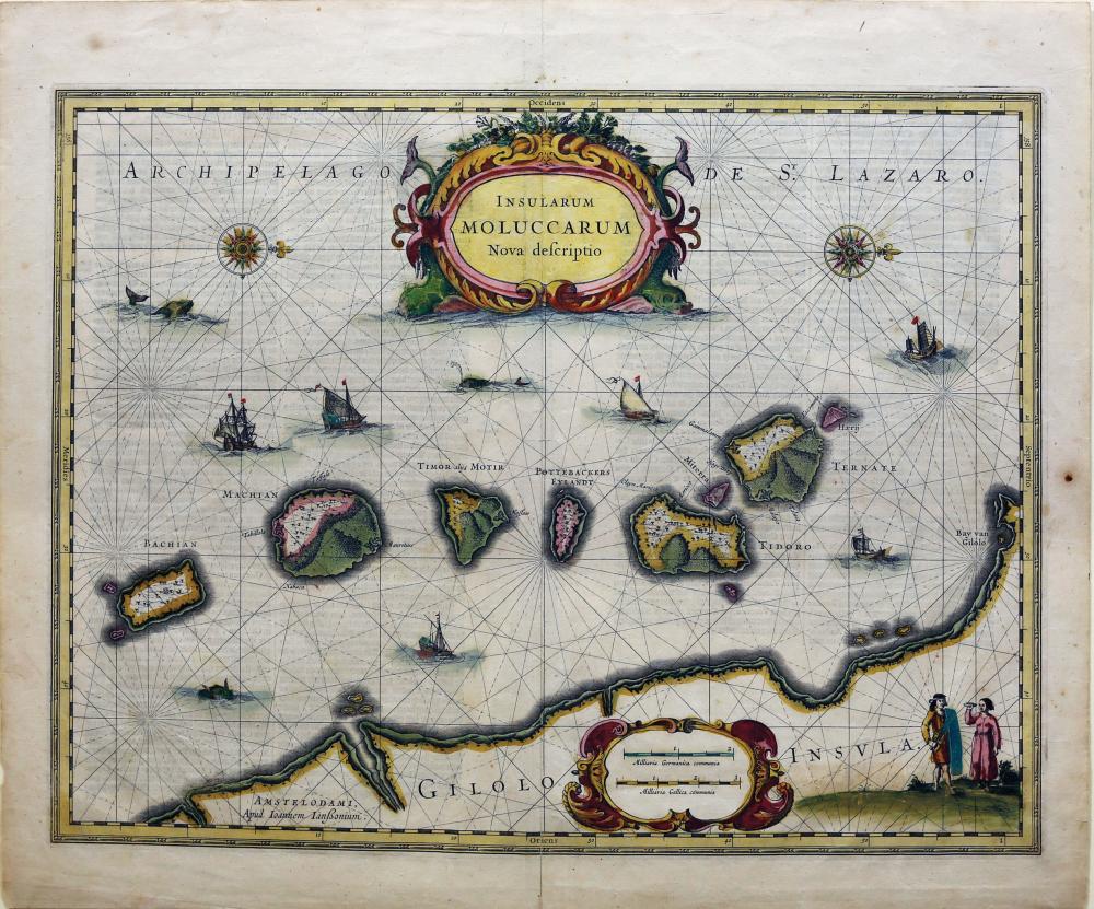Jansson Map of Spice Islands, 1641