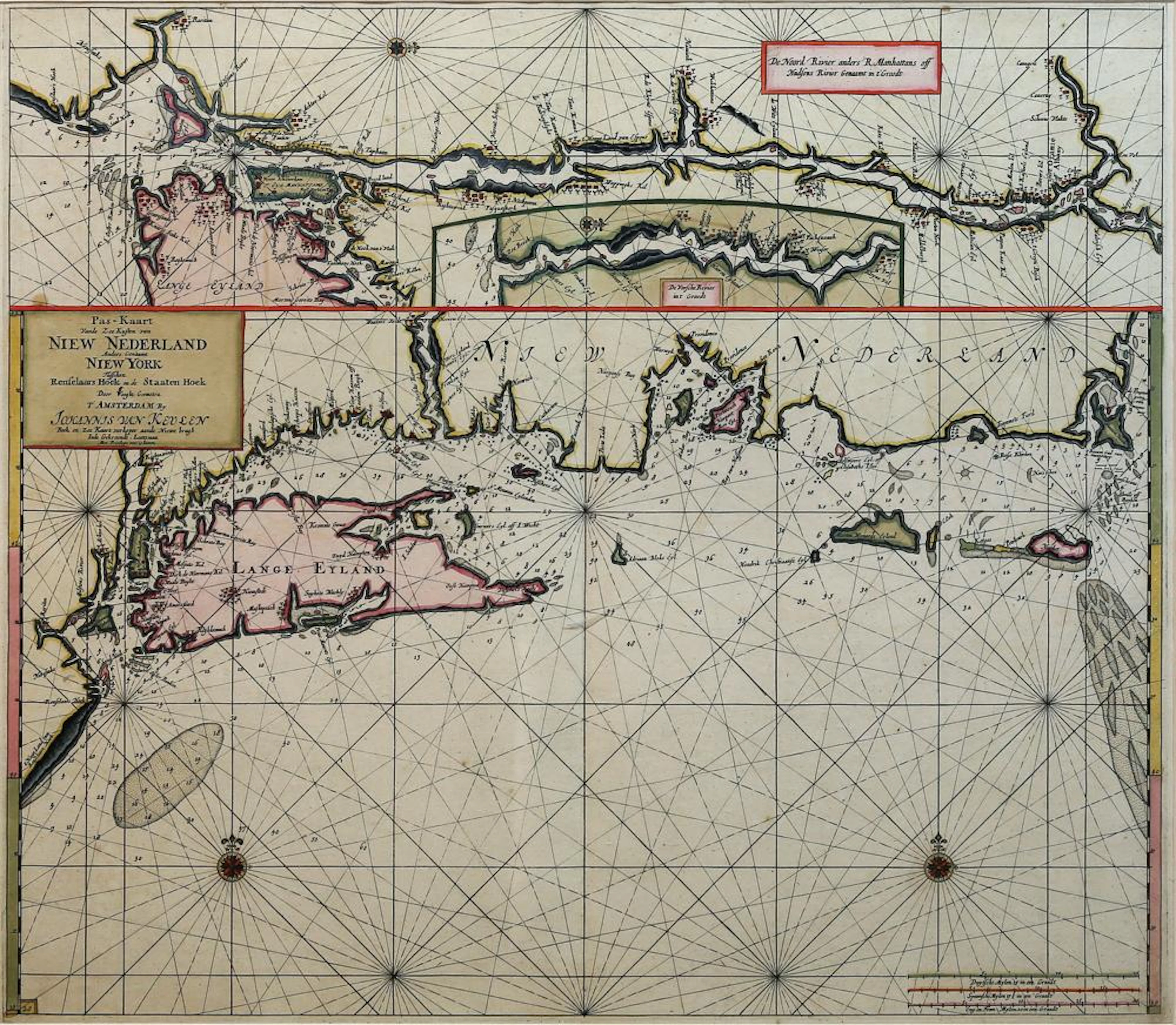 Van Keulen Map of New York, 1687