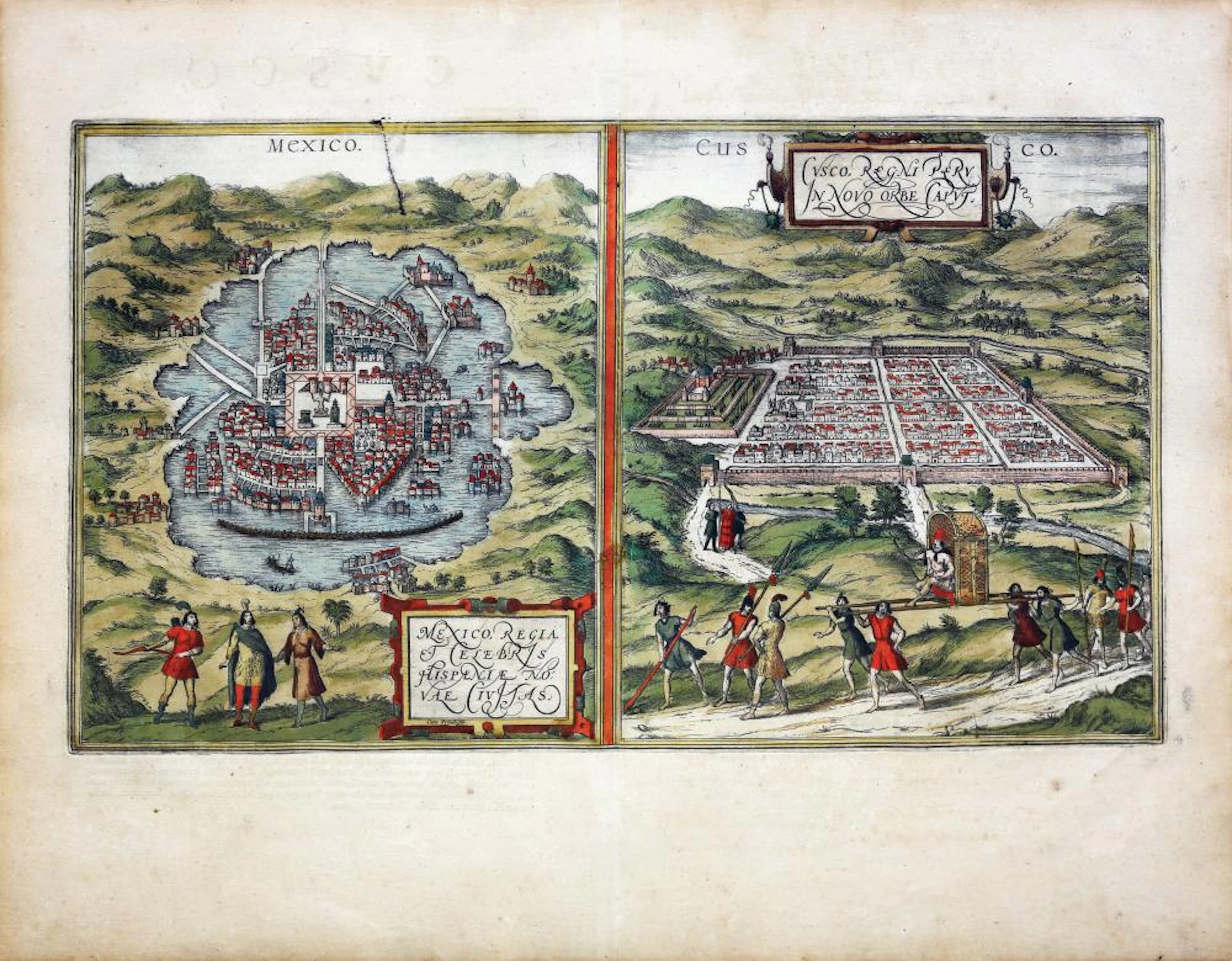 Braun & Hogenberg, Mexico City & Cusco