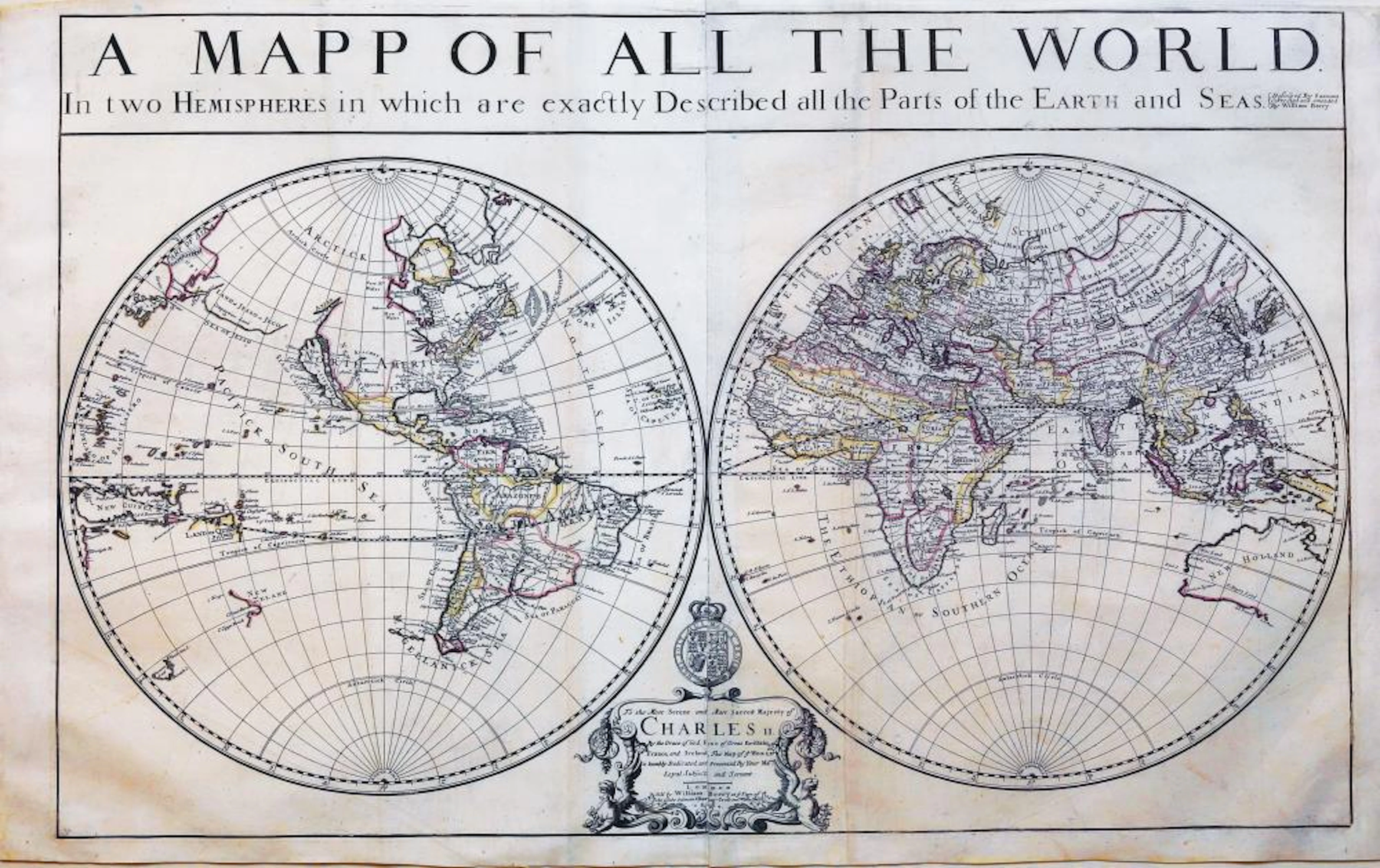 Berry World Map, 1680