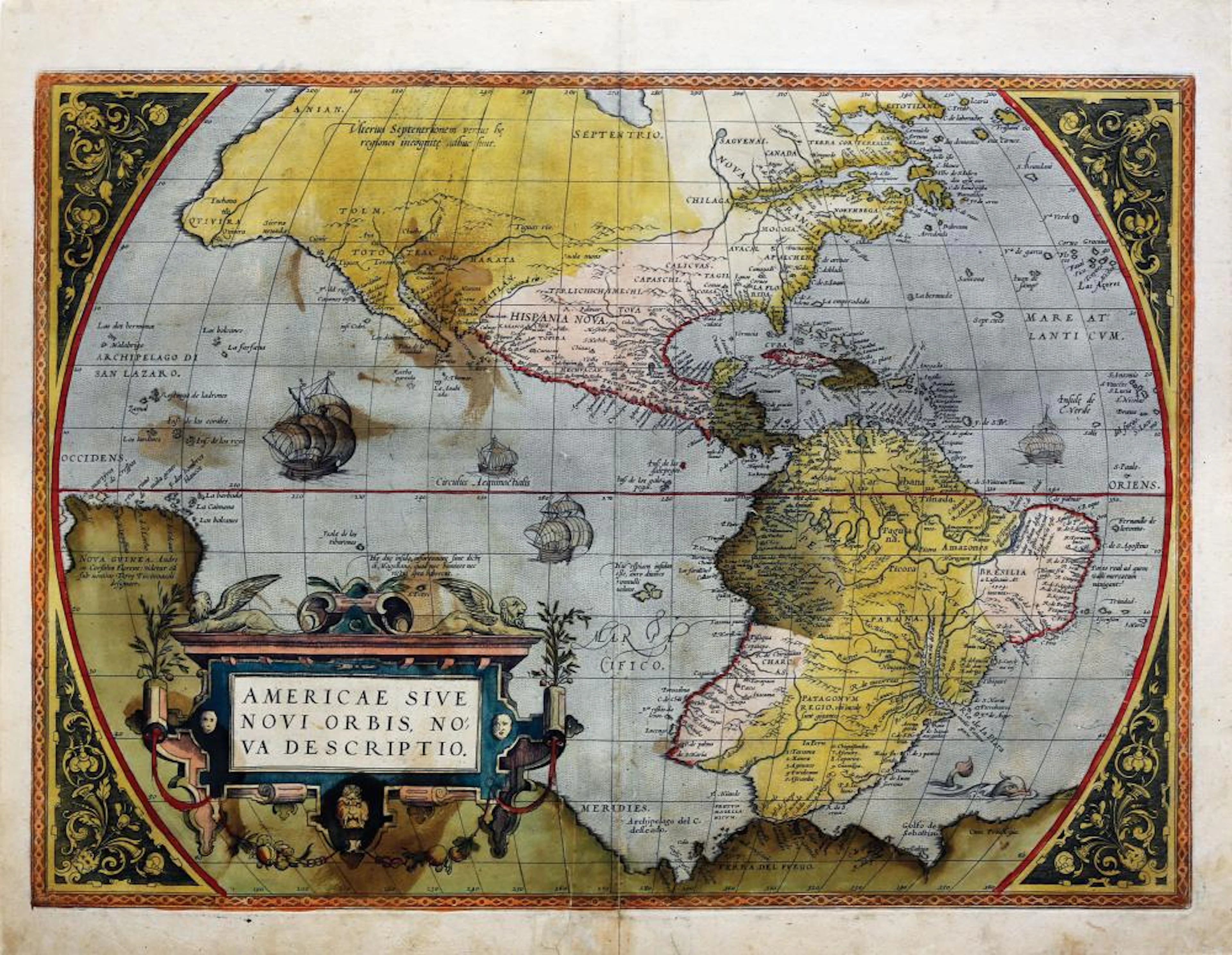 Ortelius Map of America 1575