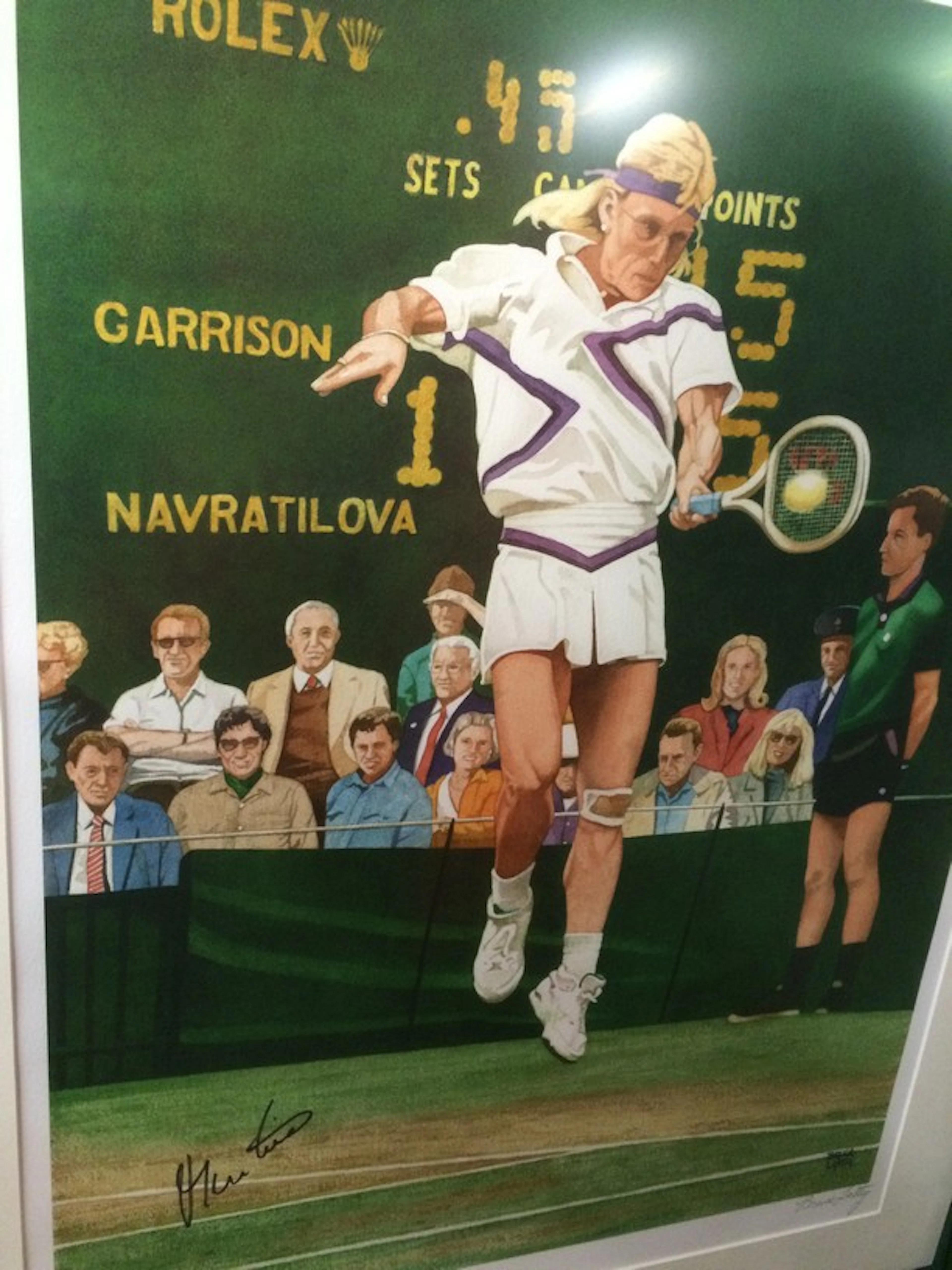 Martina Navratilova Autographed Art #10 of 125 Lithograph by KNOWN