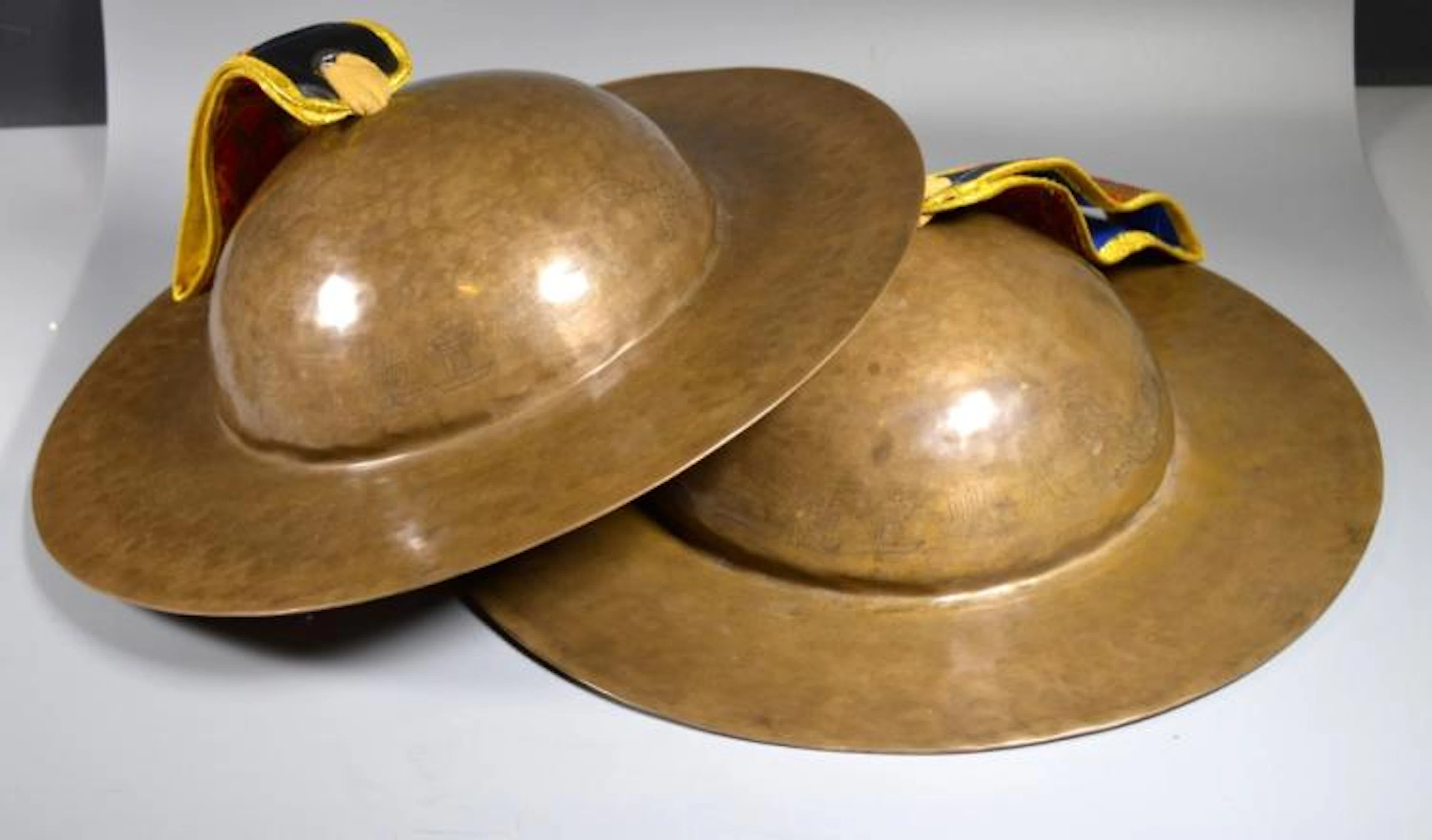 Pair Antique Tibetan Temple Cymbals