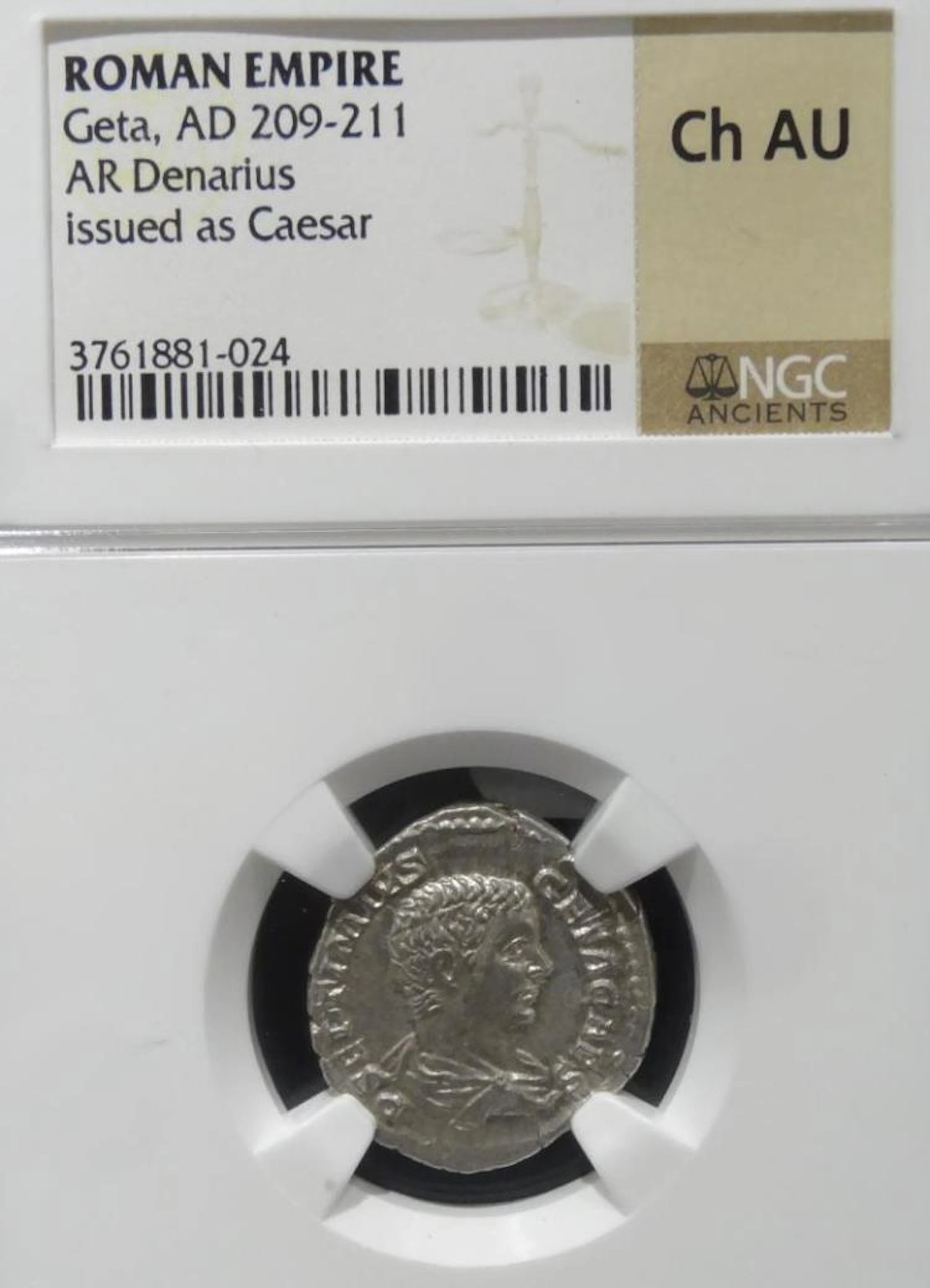 ANCIENT COIN OF THE ROMAN EMPIRE NGC Ch AU