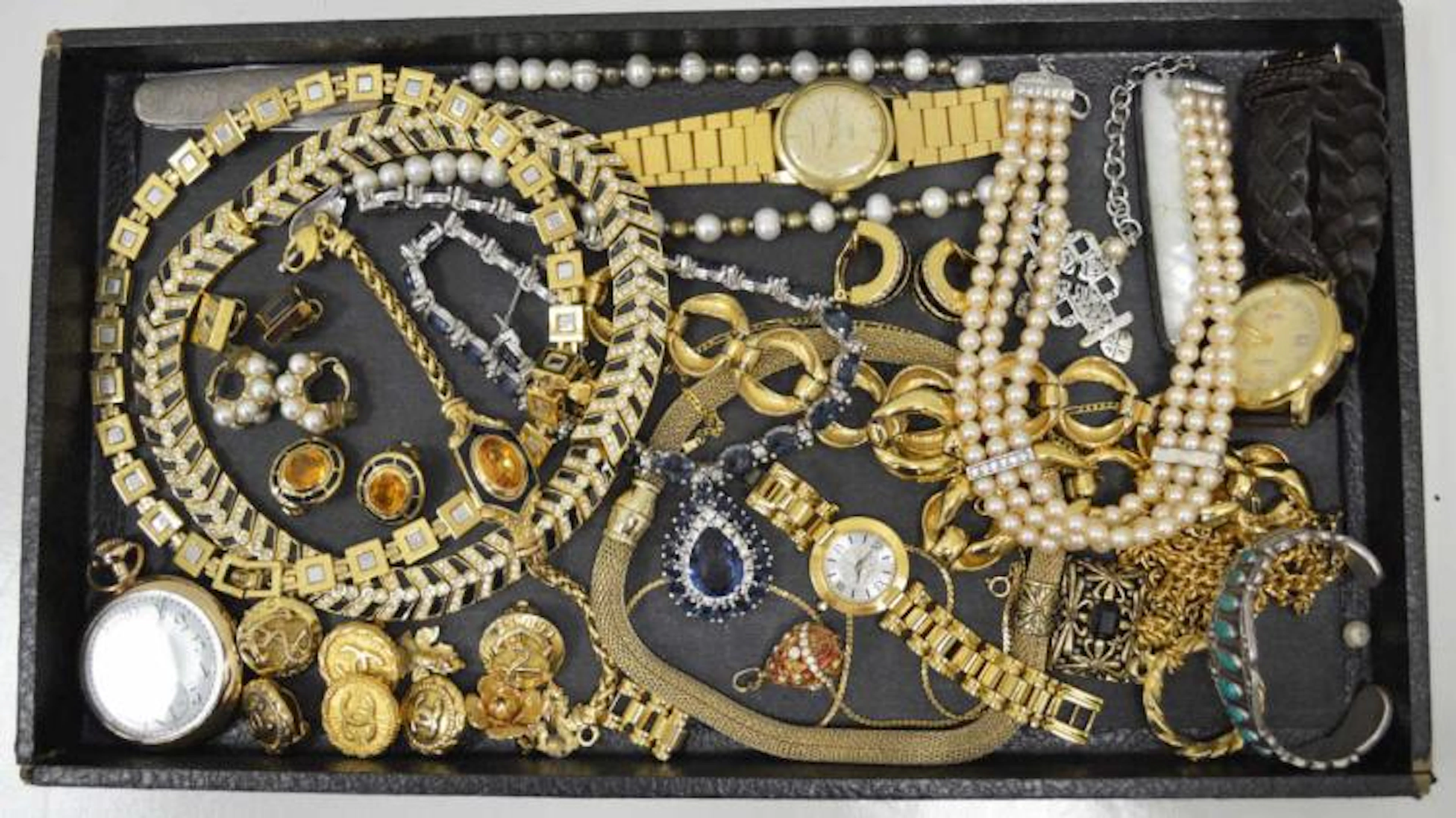 Large lot of designer costume jewelry