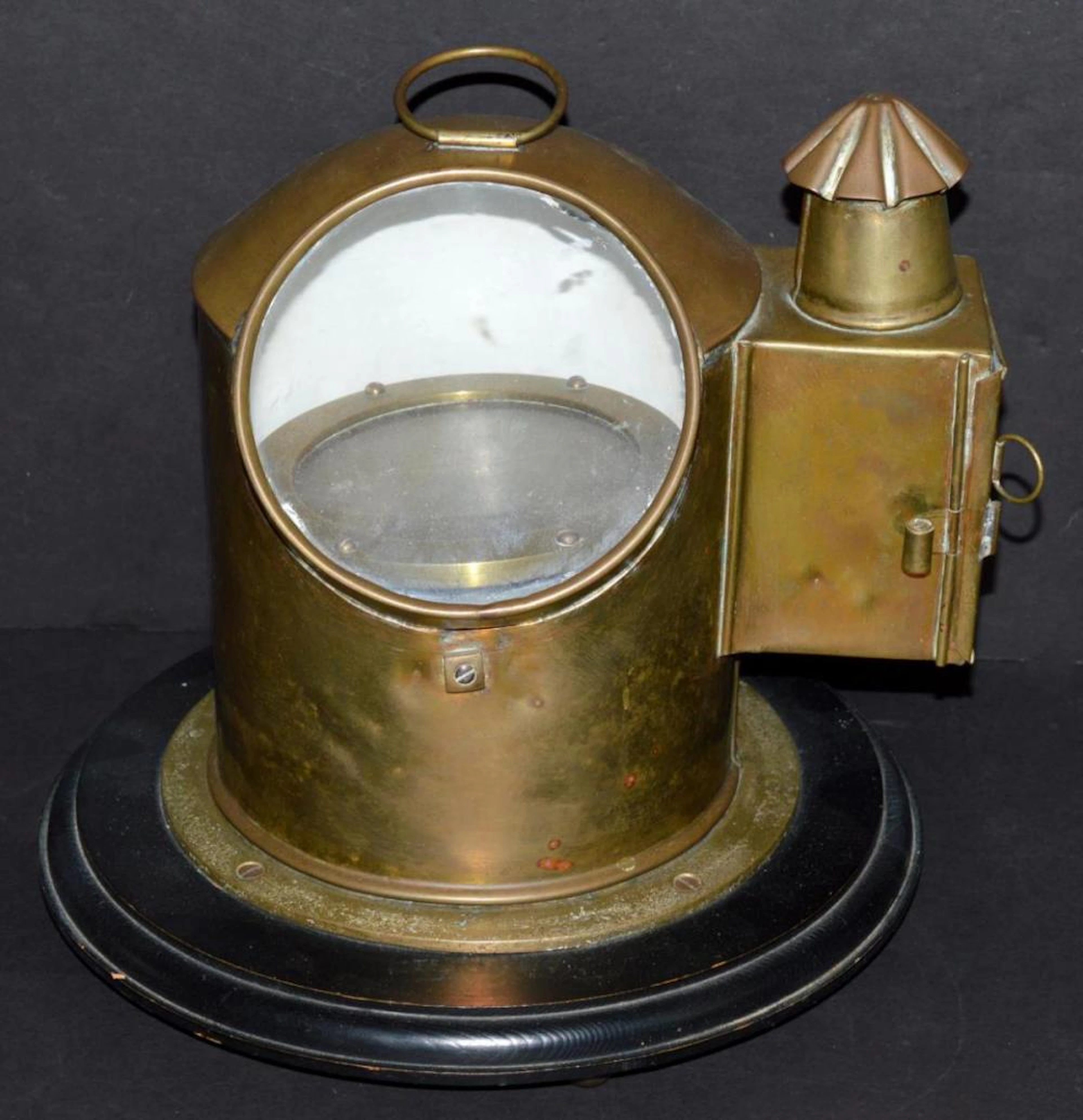 Vintage Brass Ship's Binnacle Compass & Oil Burner