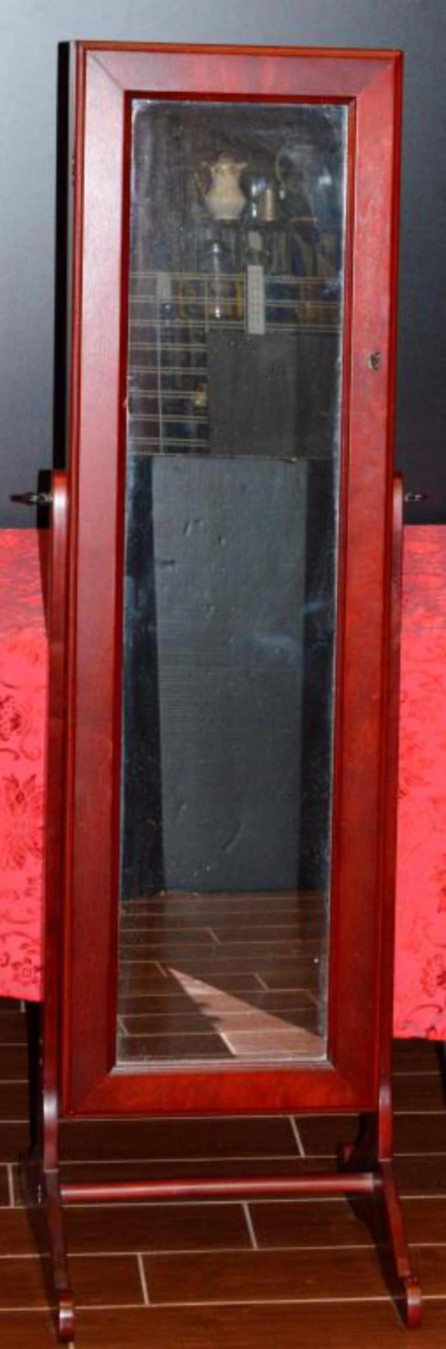 Gold & Silver Jewelry Safekeeper Mirror Armoire
