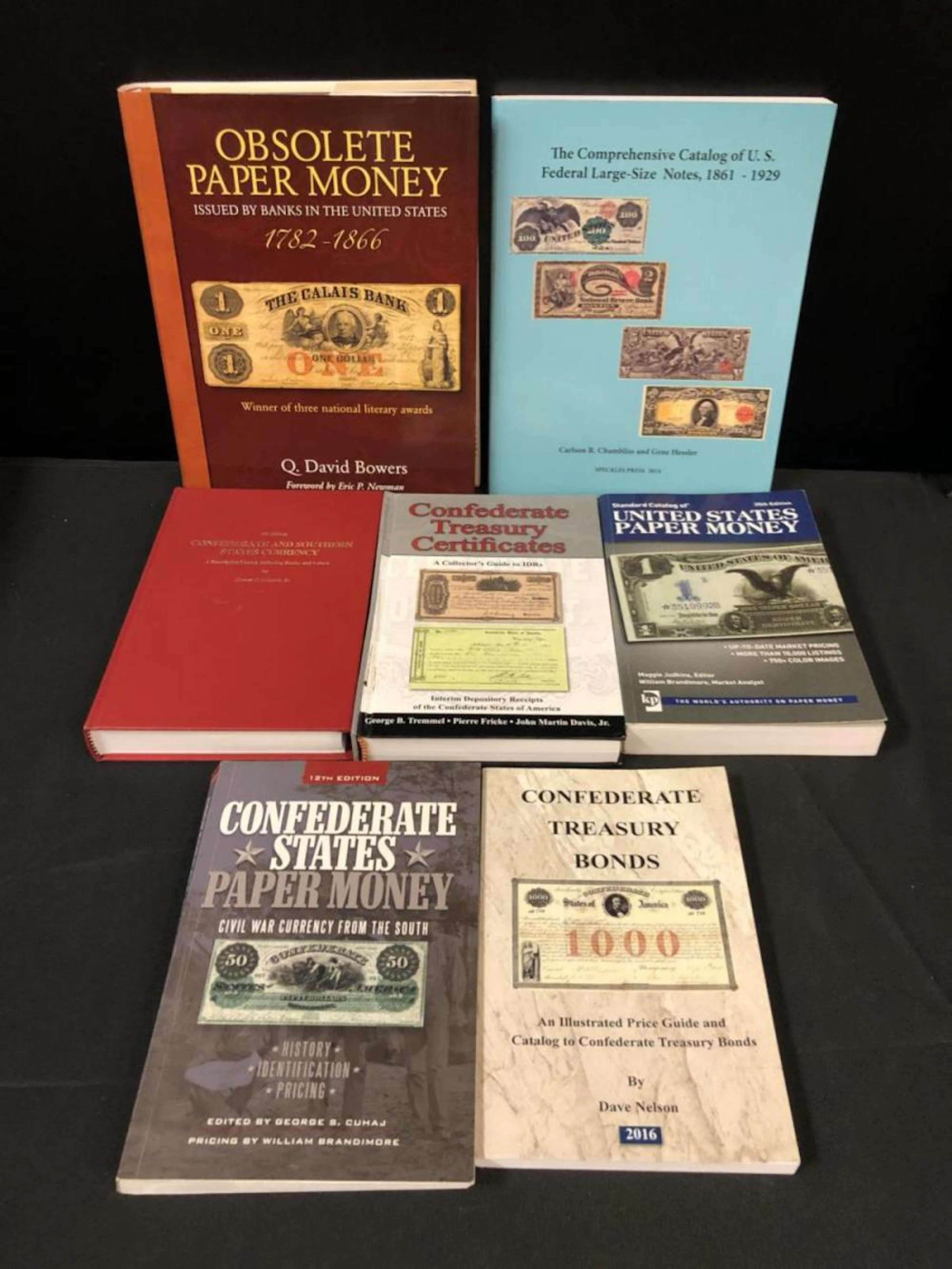 Lot Of Confederate & Obsolete Currency Books