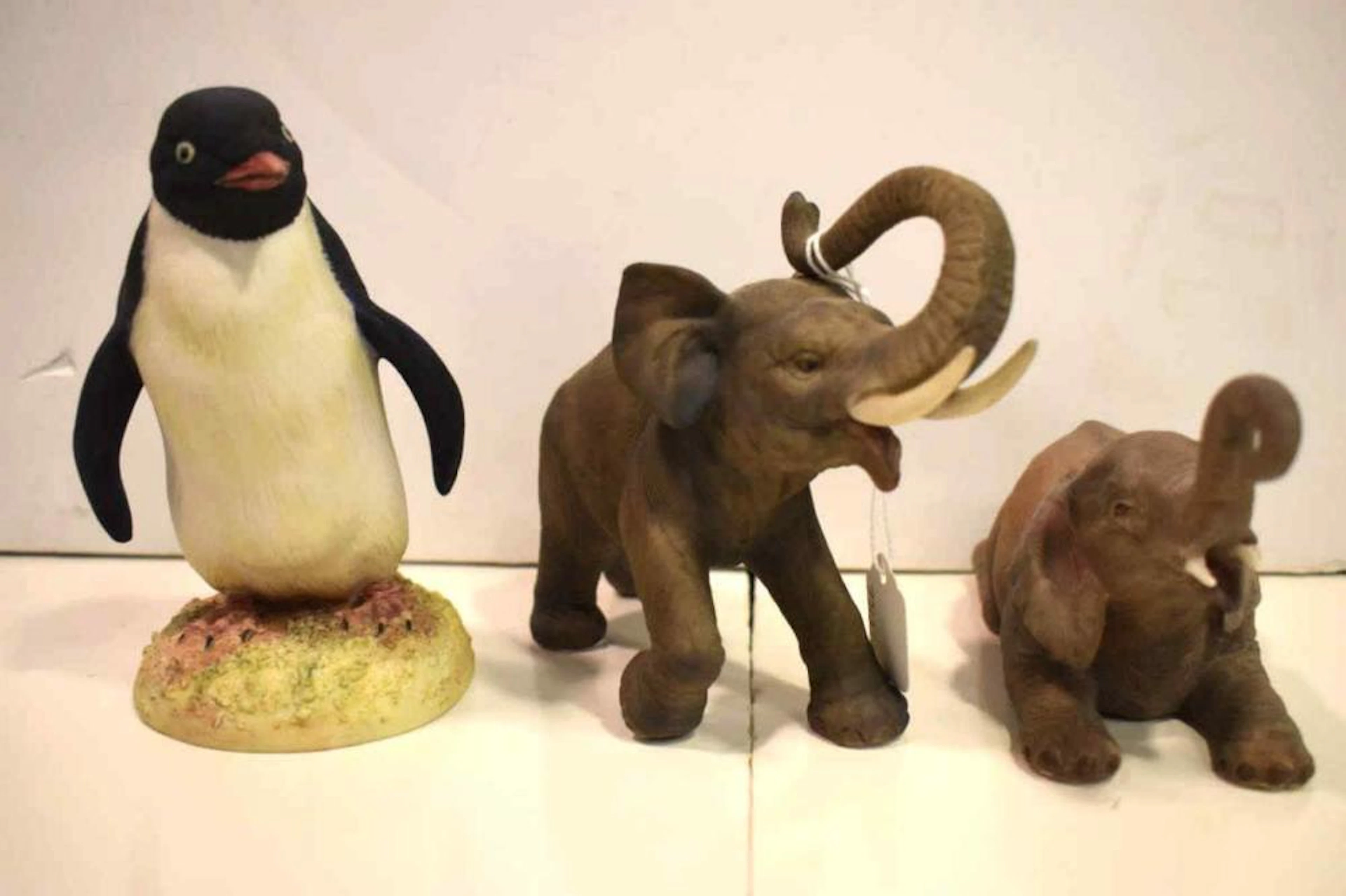 Trio of Aynsley Porcelain Animal Figurines