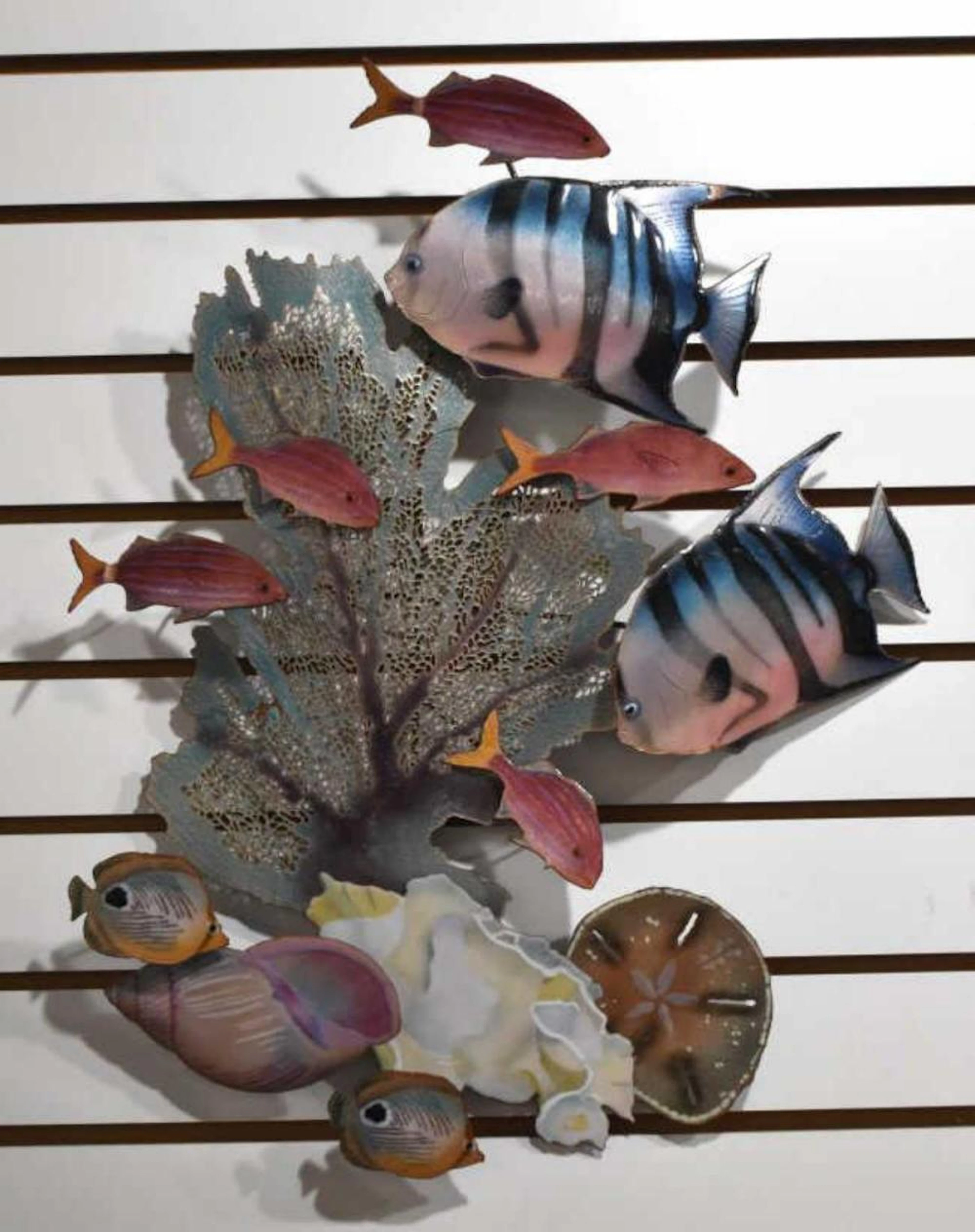 Bovano Tropical Fish Wall Sculpture