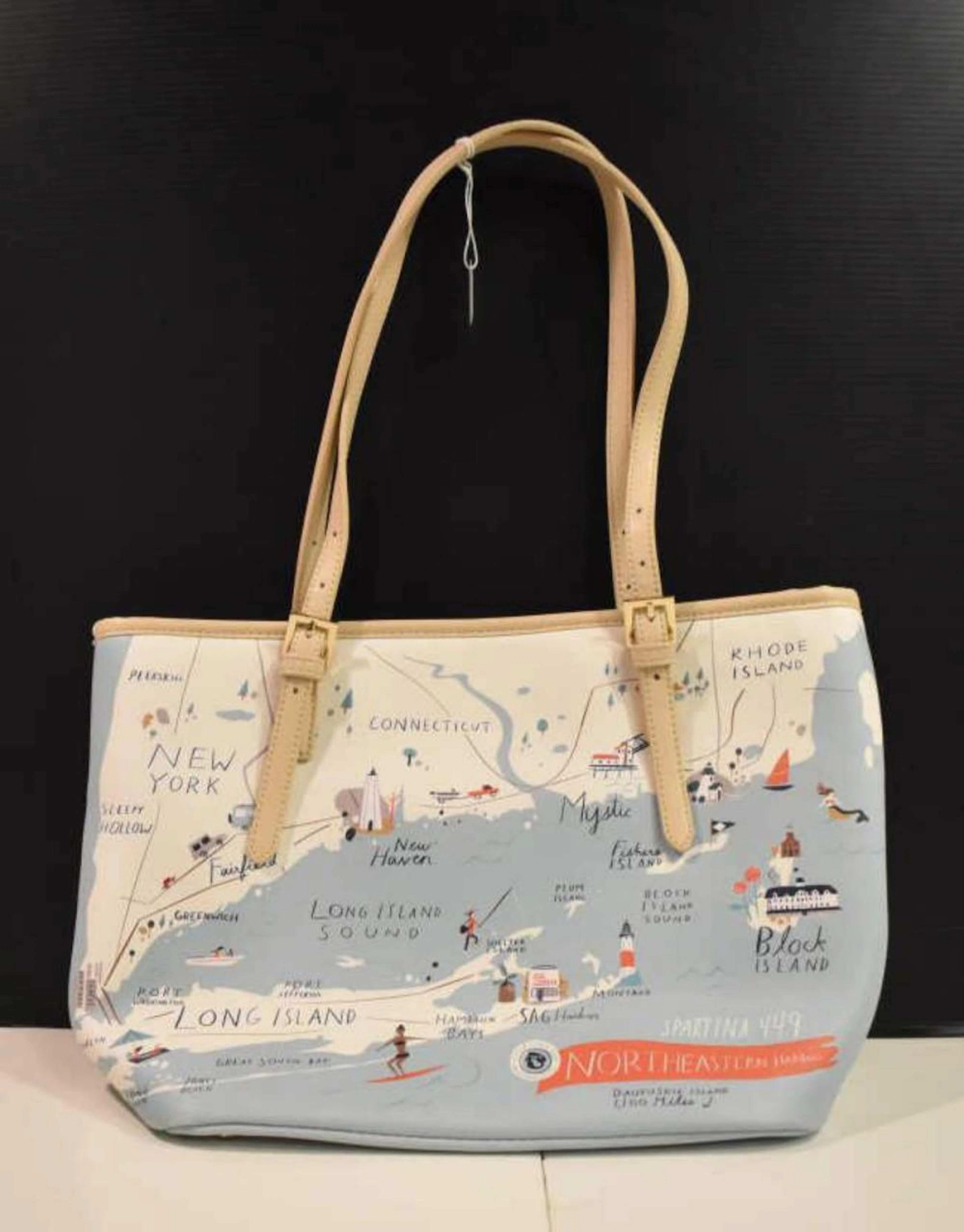 Spartina 449 Northeastern Harbour Tote Bag