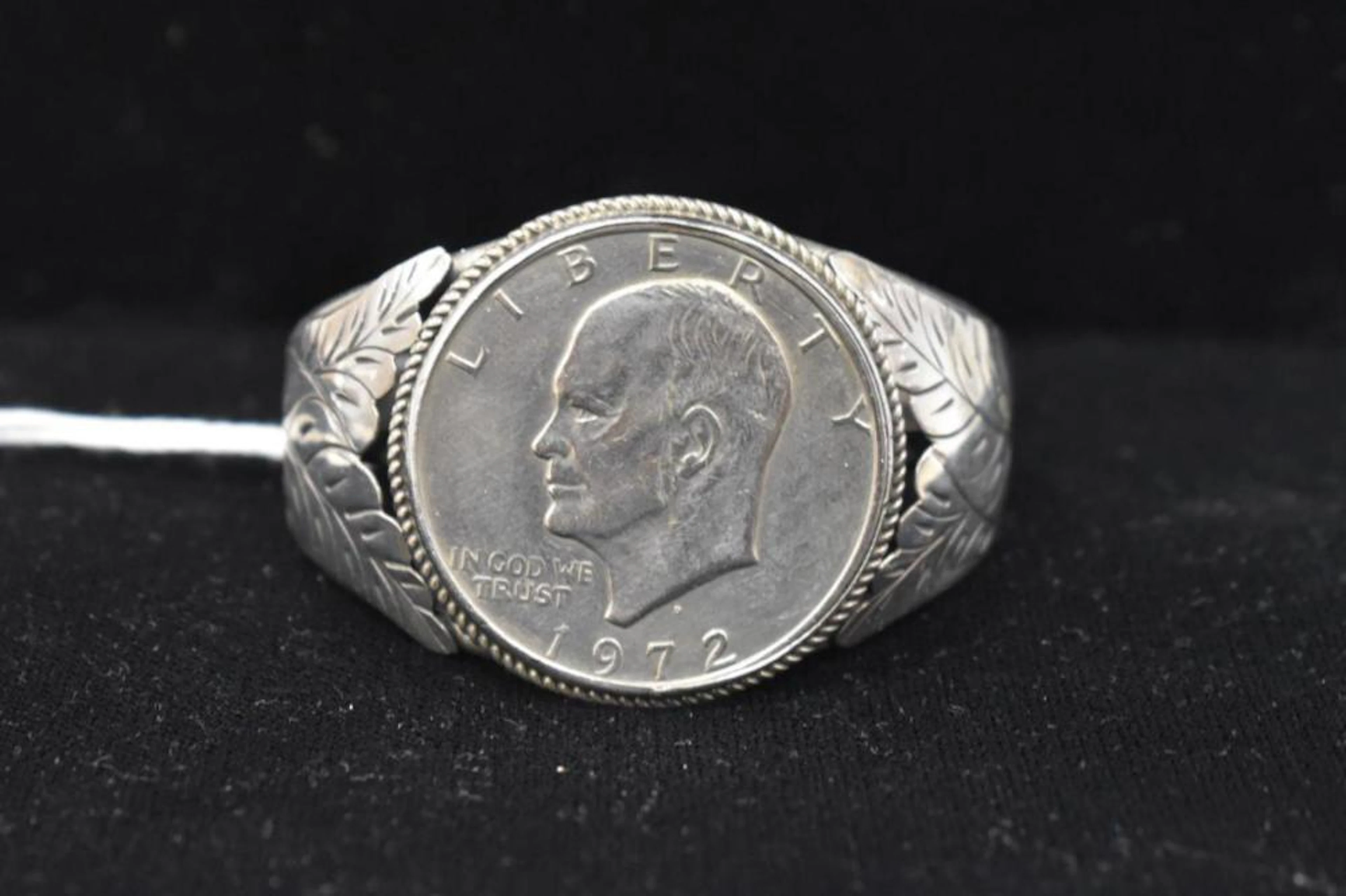 Vintage Silver Cuff Ike Coin Bracelet