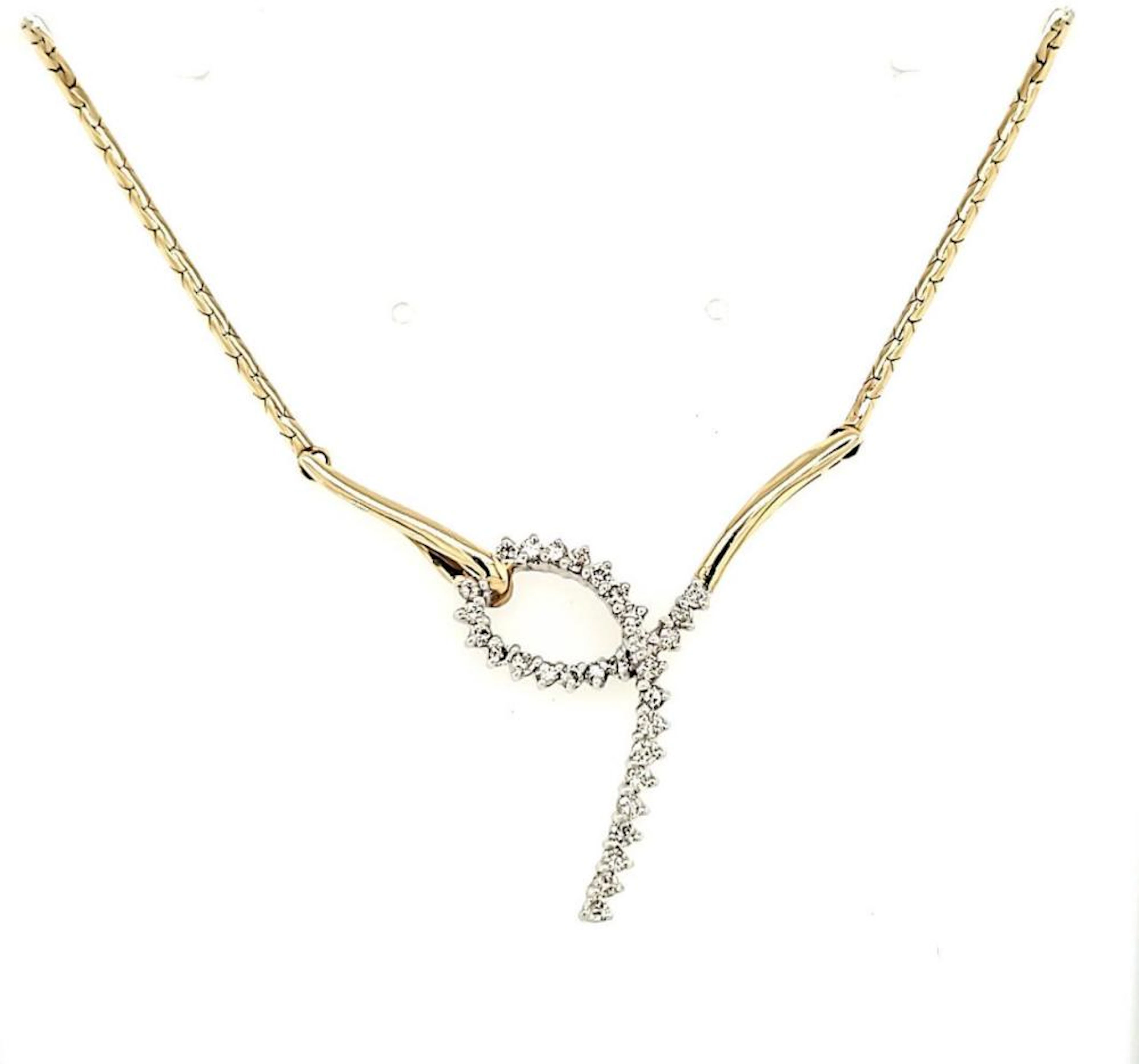 14kt yellow gold diamond necklaces