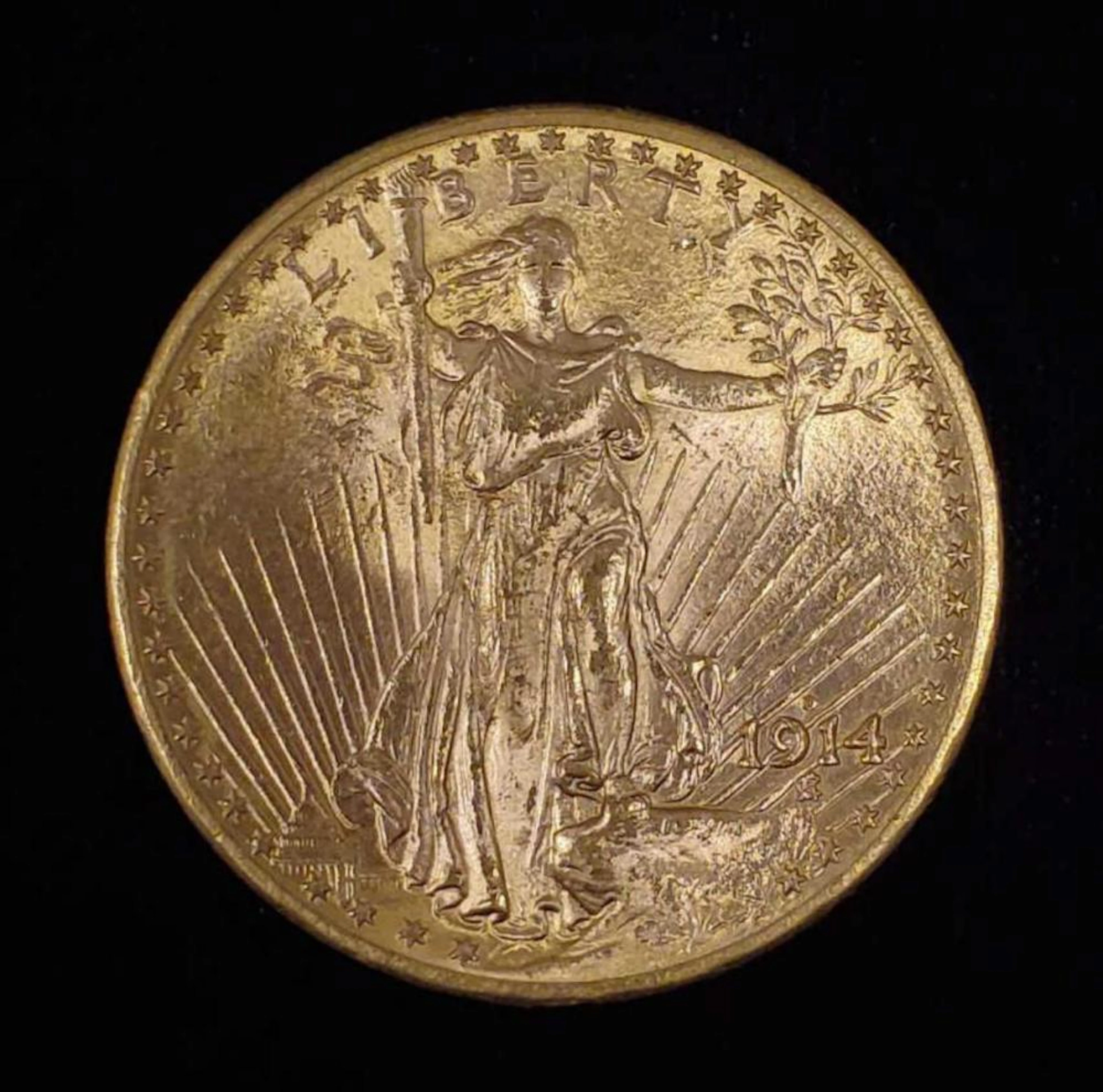 1914-D $20.00 Saint Gaudens BU